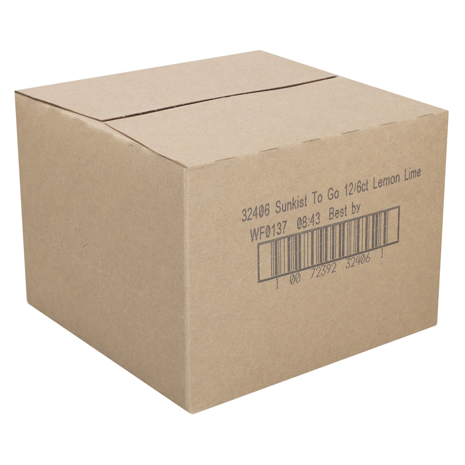 Sunkist Lemon Lime Drink Mix Singles 6 Count Packs - 12 Per Case.