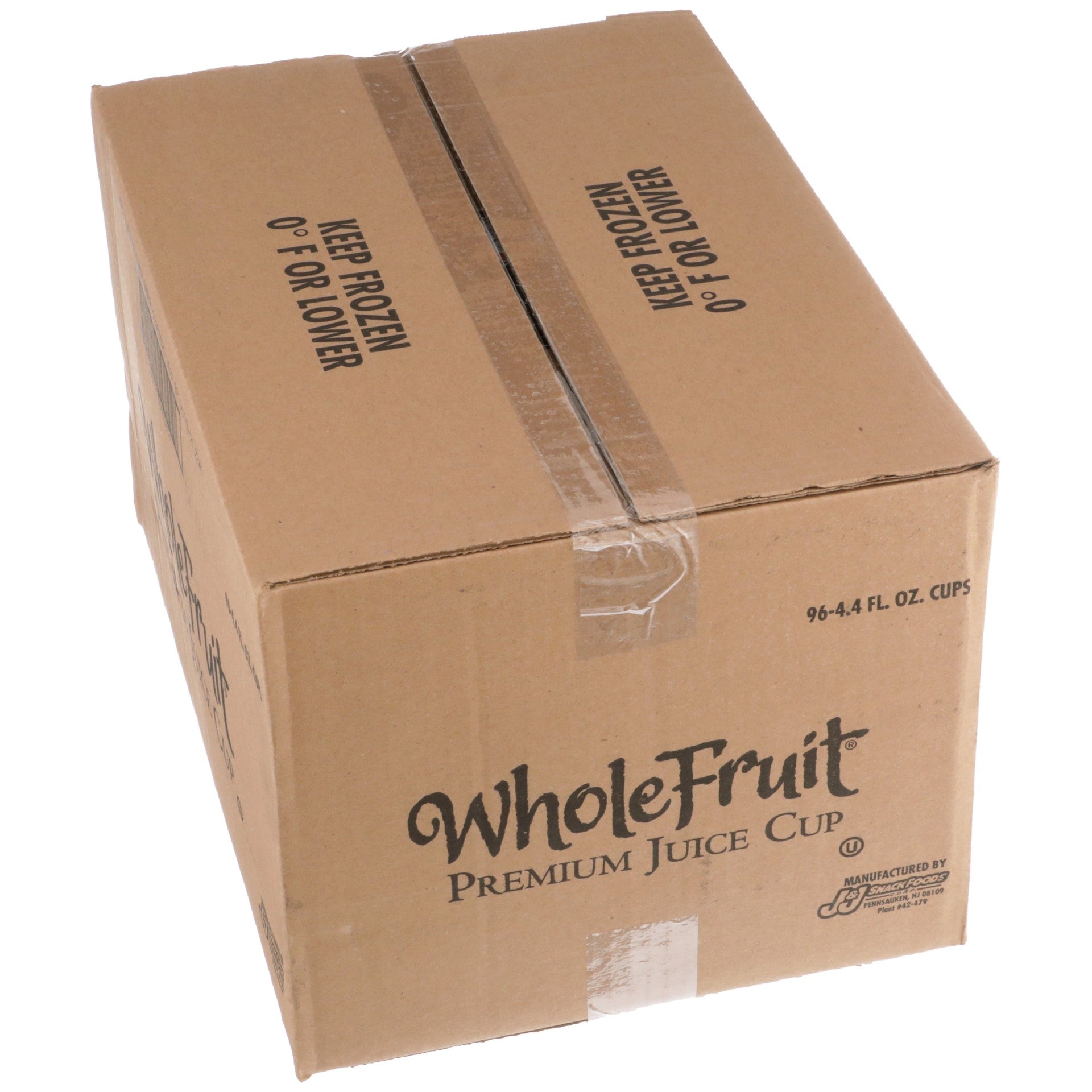 Whole Fruit 100% Juice Mixed Berry & Lemon Swirl Premium Frozen Cup 4 Ounce Size - 96 Per Case.