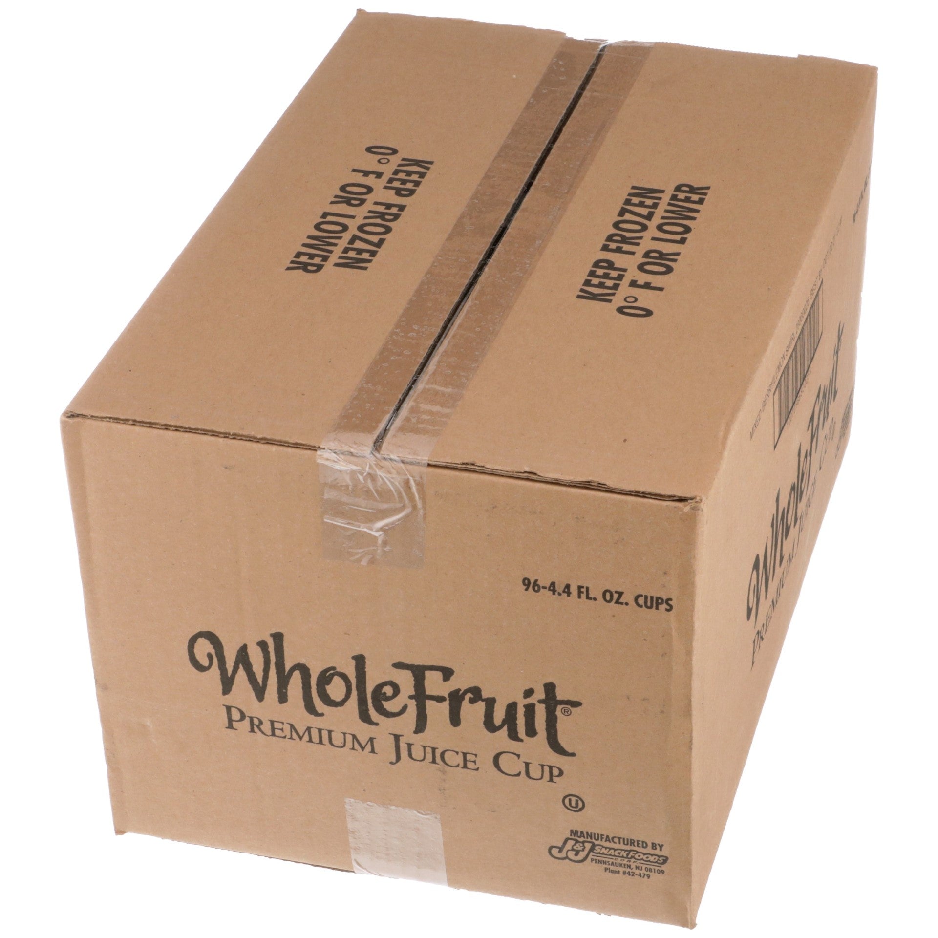 Whole Fruit 100% Juice Mixed Berry & Lemon Swirl Premium Frozen Cup 4 Ounce Size - 96 Per Case.