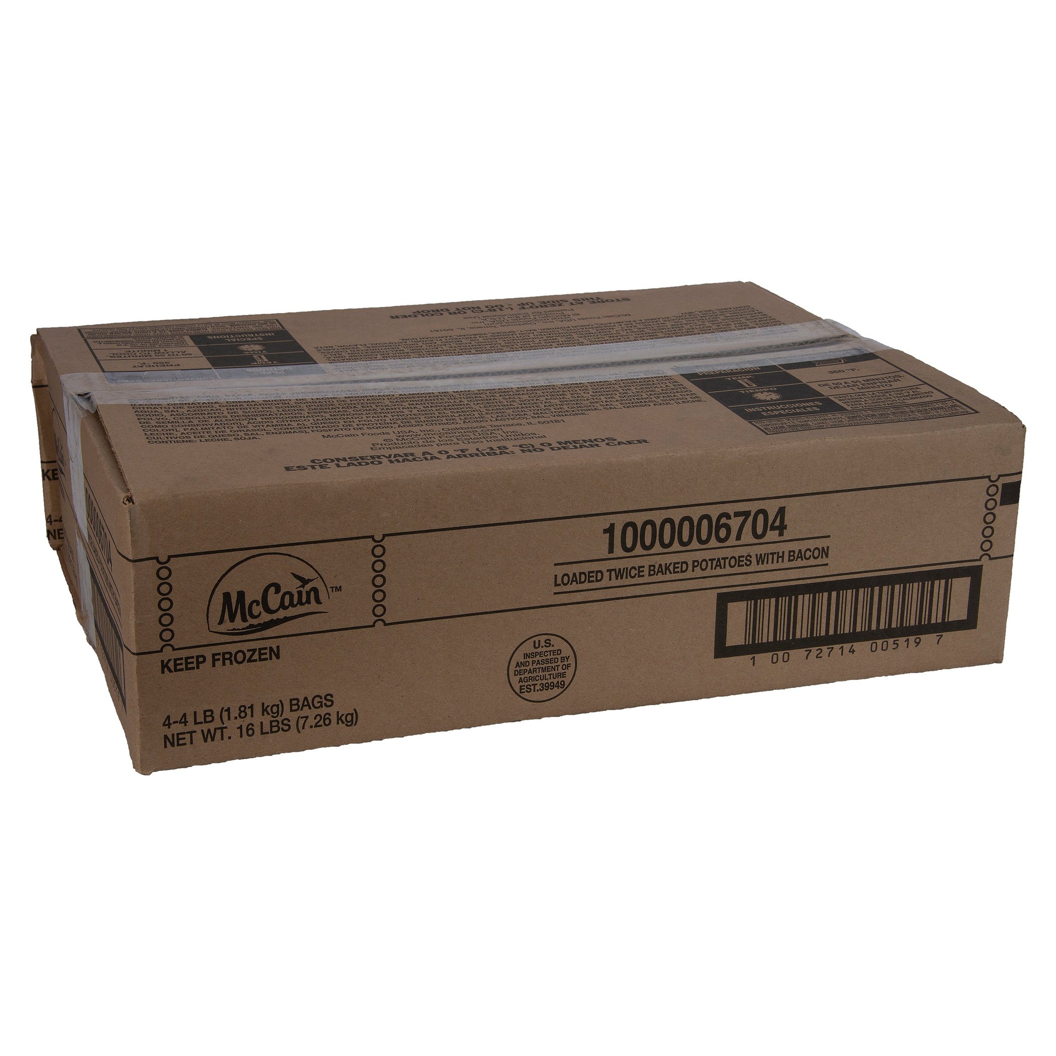 Mccain® Ultimate Twice Baked Potatoes 4 Pound Each - 4 Per Case.