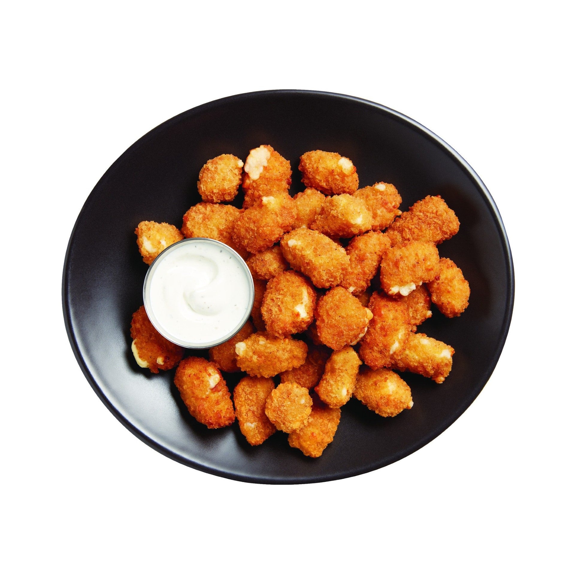 Spicy Breaded Wisconsin Cheese Curds 5 Pound Each - 2 Per Case.