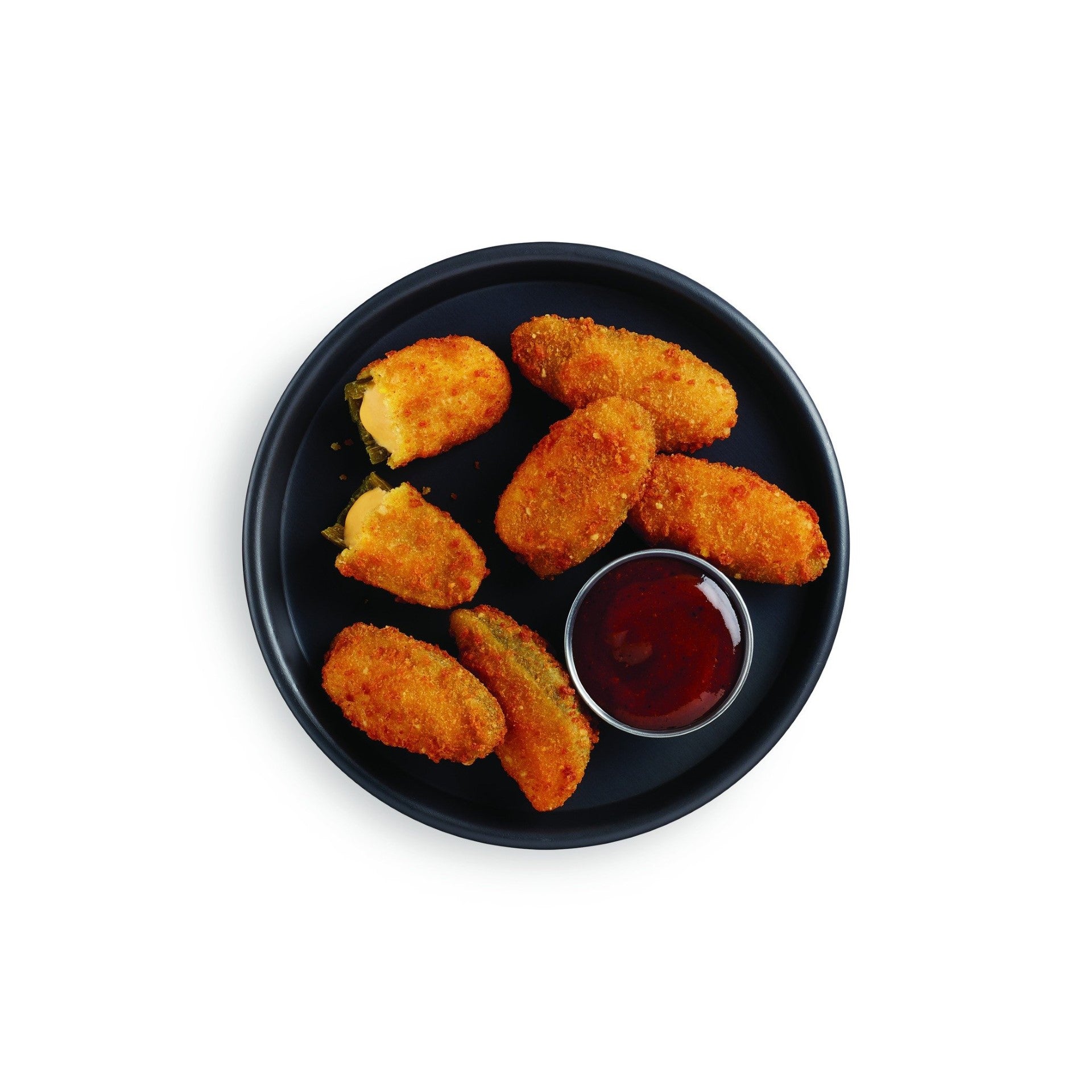 Original Cheddar Cheese Breaded Stuffed Jalapenos Jalapenos Apanados Rellenos De Queso 4 Pound Each - 4 Per Case.