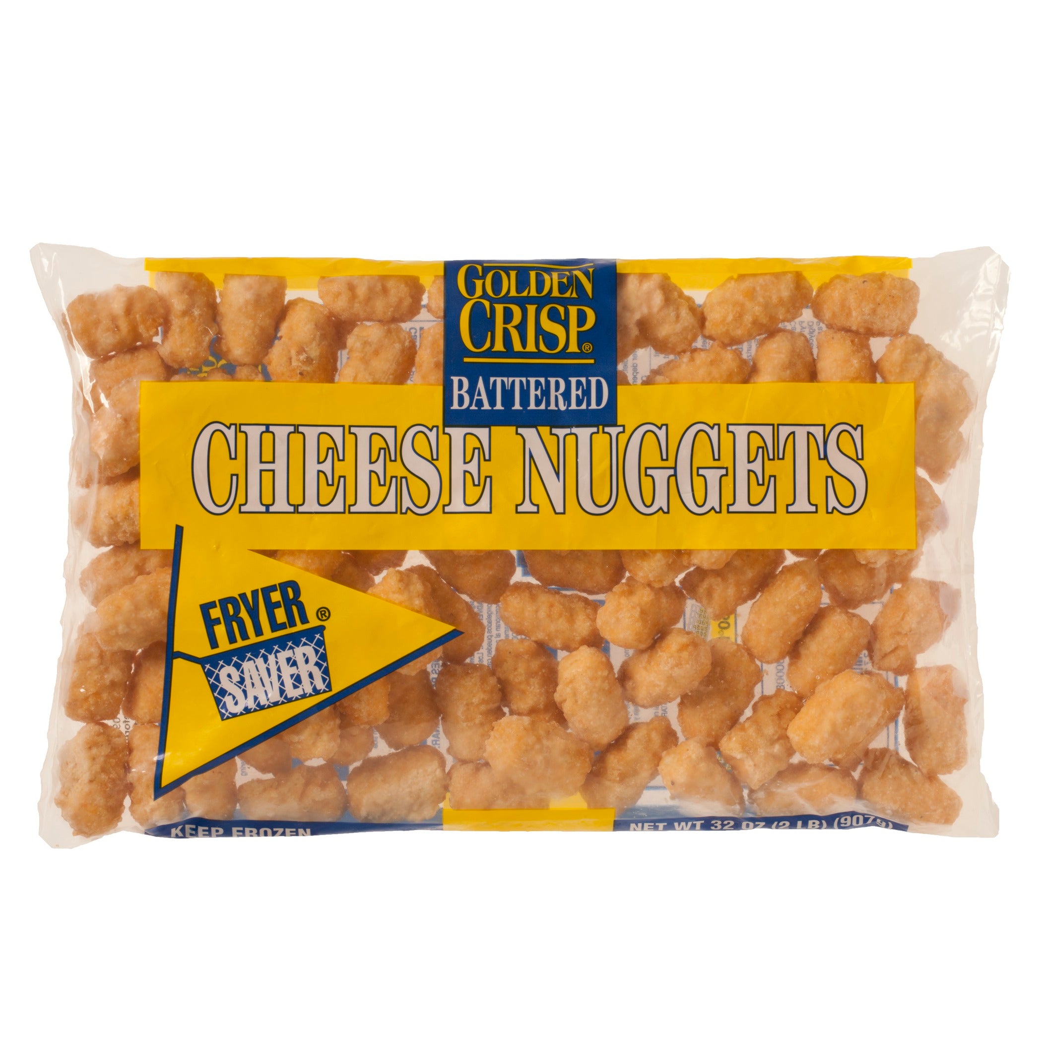 Fryersaver Battered Cheese Nuggets 2 Pound Each - 6 Per Case.