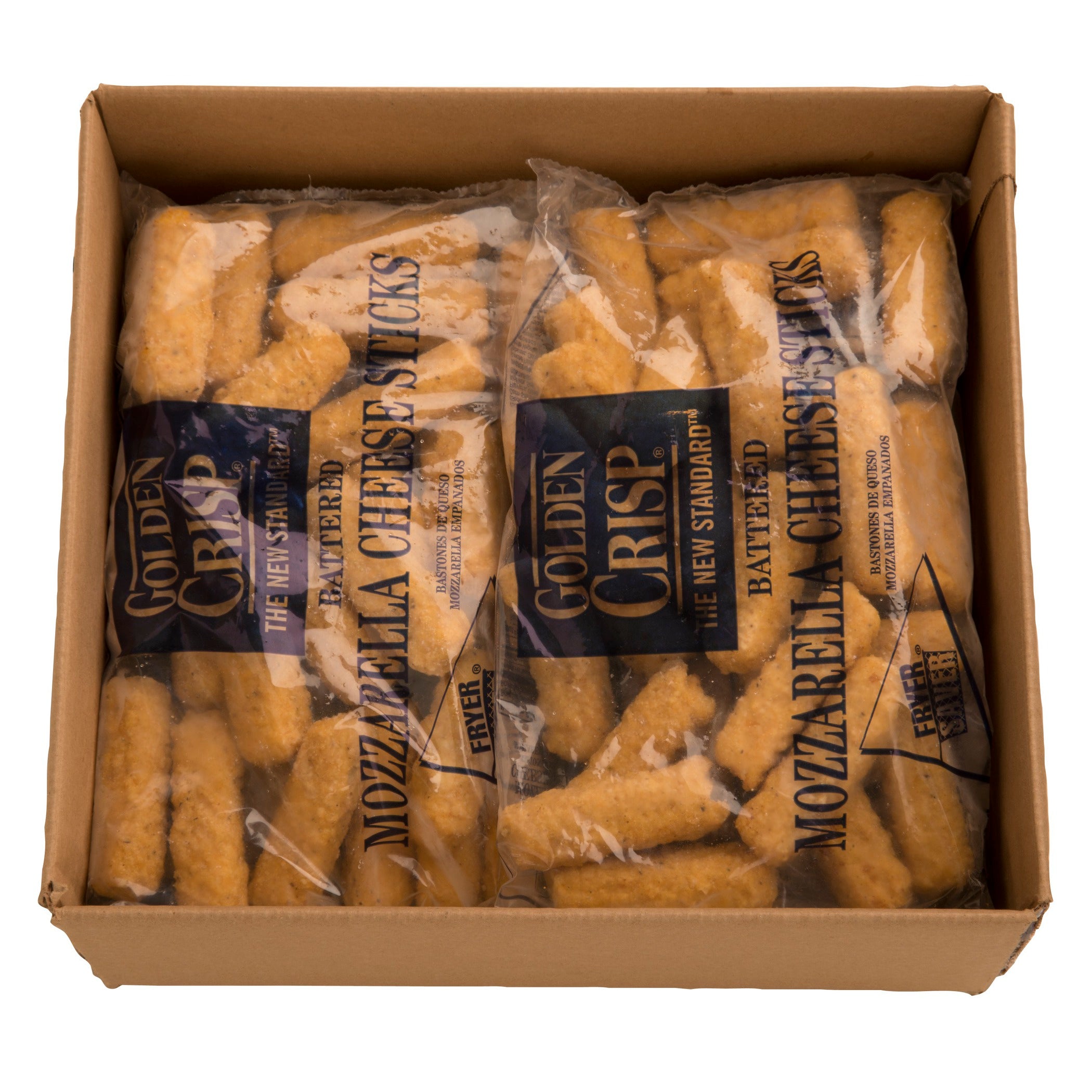 Fryer Saver Battered Mozzarella Cheese 2 Pound Each - 6 Per Case.
