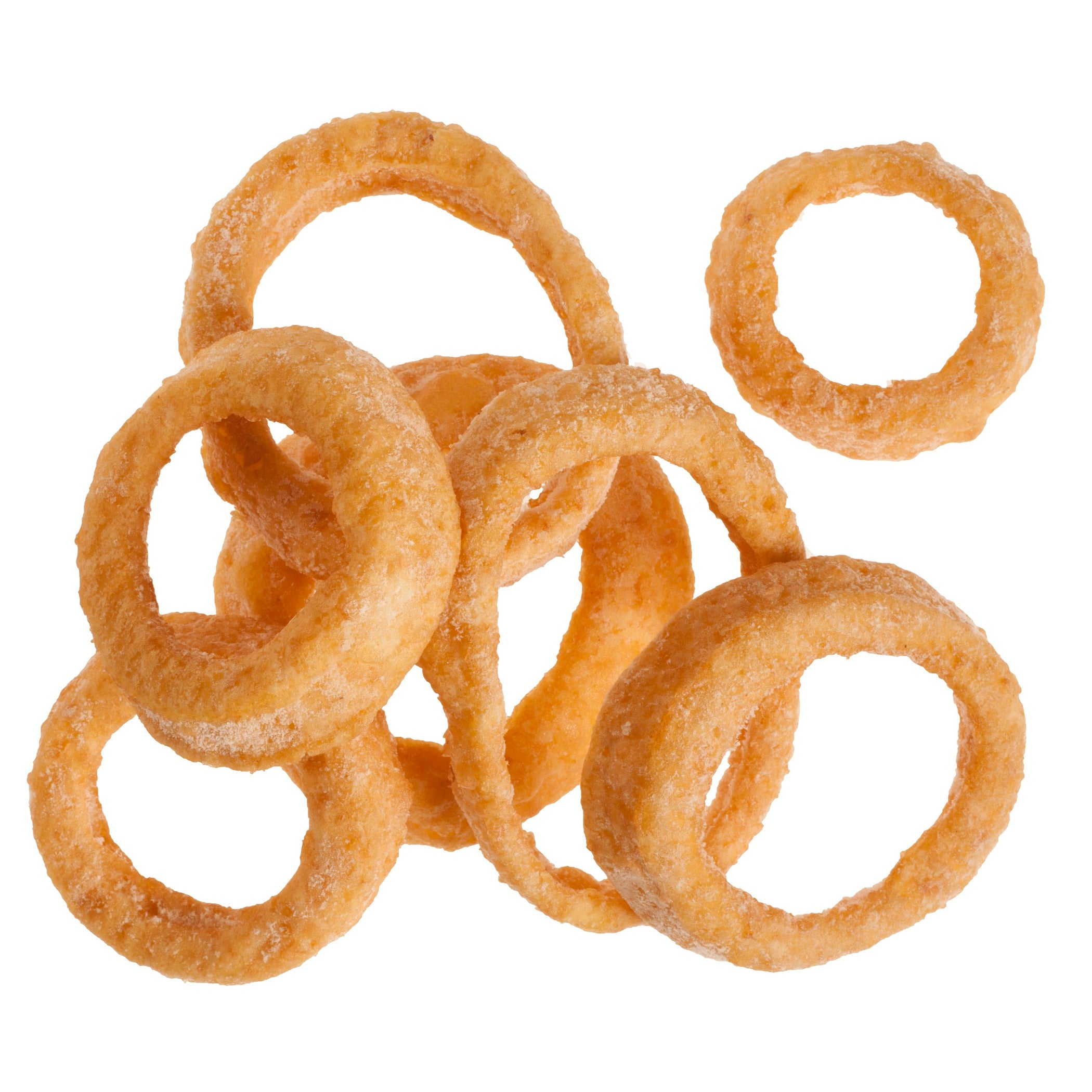 Beer Battered Thick Cut Onion Rings 2.5 Pound Each - 6 Per Case.