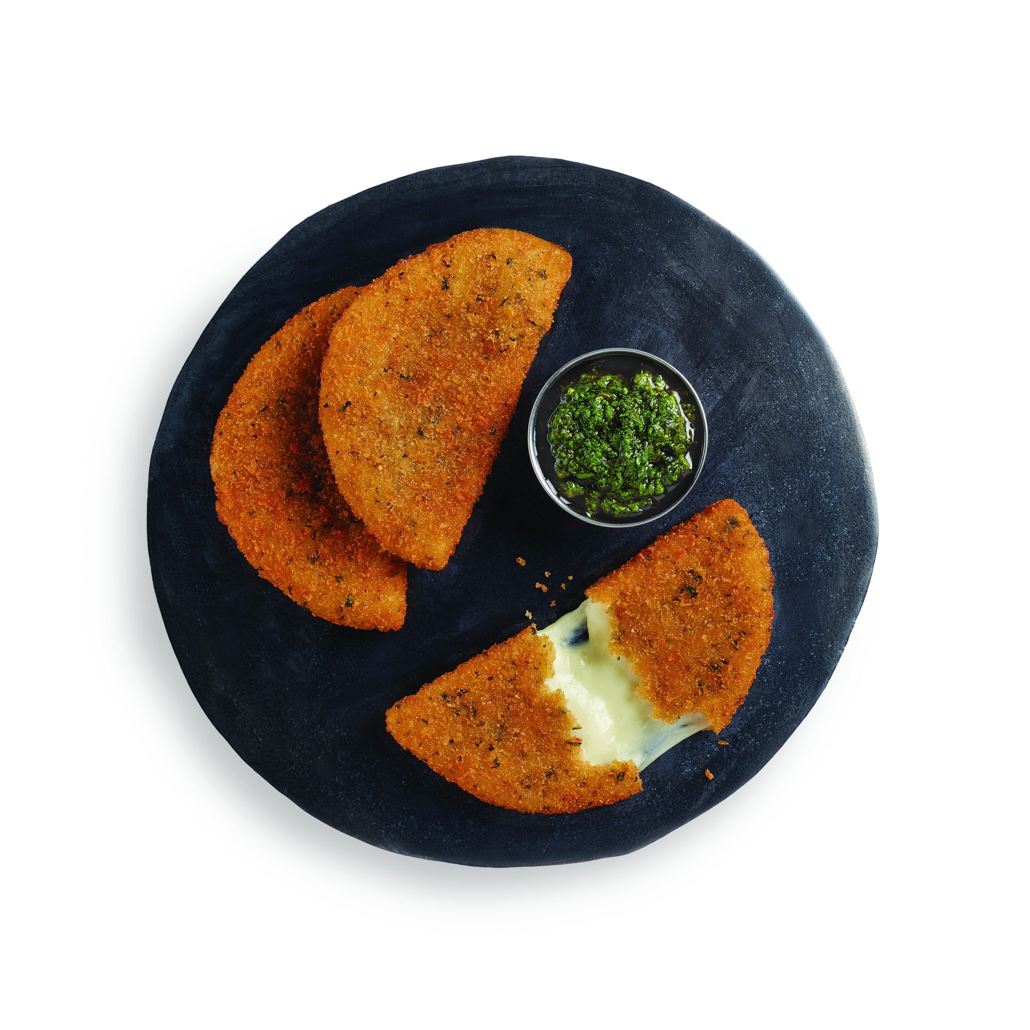 Mozzaluna Breaded Mozzarella Cheese 4 Pound Each - 2 Per Case.