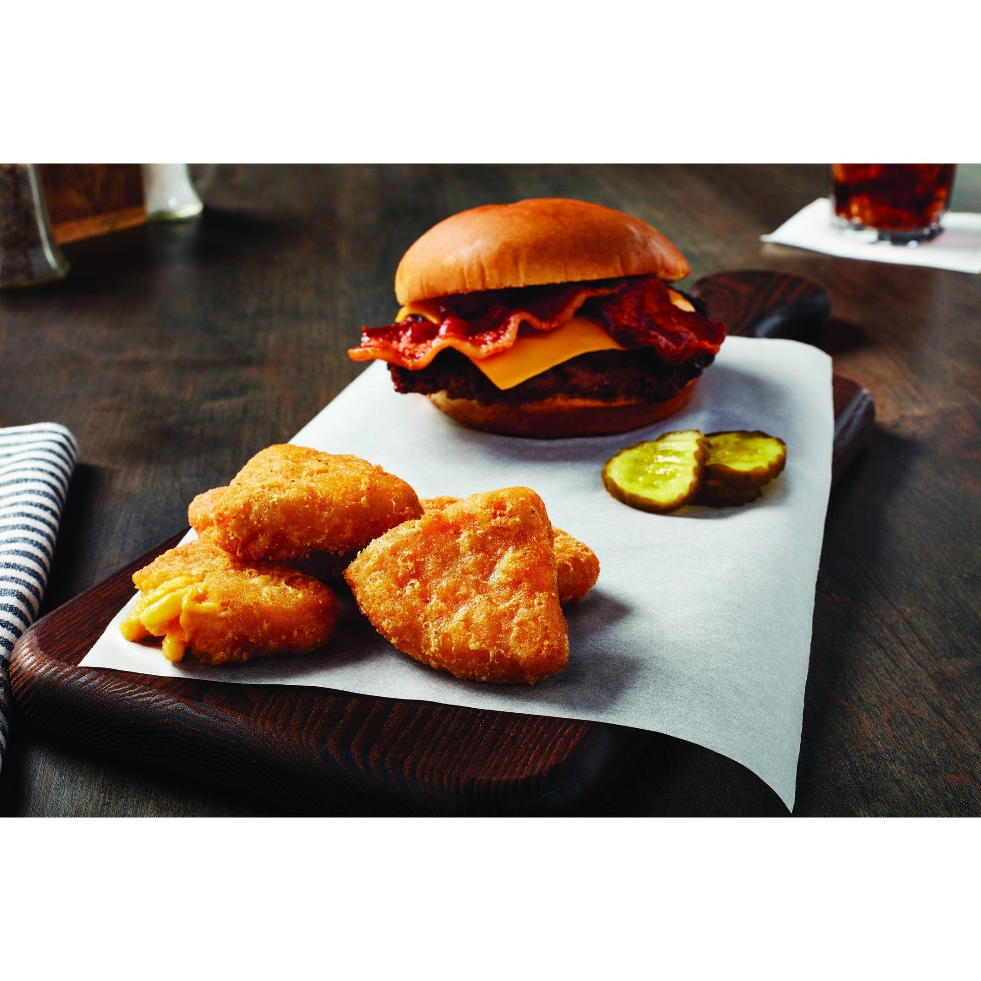 Battered Mac & Cheese Wedges 3 Pound Each - 6 Per Case.