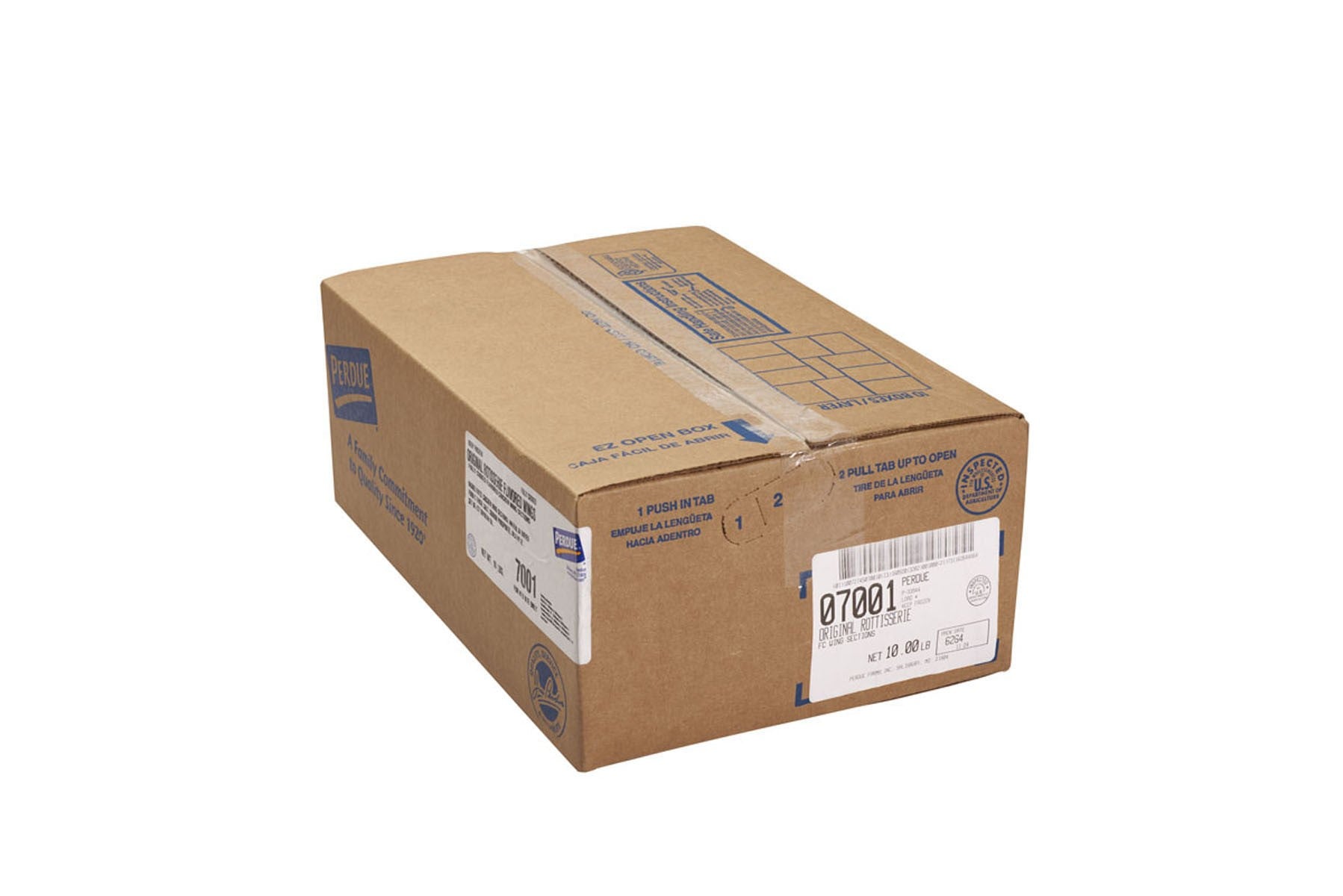 Perdue Original Rotisserie Flavored 1St And 2Nd Joint Jumbo Fully Cooked Chicken Wing, 5 Pounds, 2 per case