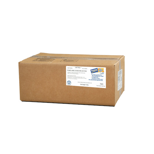 Perdue No Antibiotics Ever Fully Cooked Steamed 1St And 2Nd Joint Sections Jumbo Chicken Wing, 5 Pounds, 2 per case