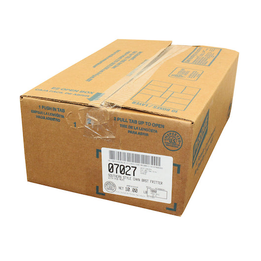 Perdue Ready To Cook Southern Style Breaded 4 Ounce Chicken Breast Fritter, 5 Pounds, 2 per case