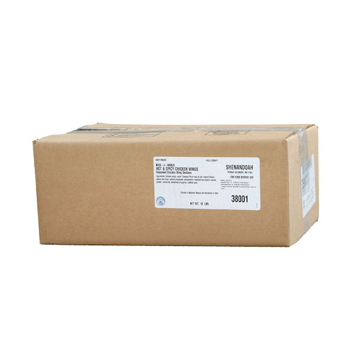Shenandoah Fully Cooked Hot N' Spicy Fryable Chicken Wing, 5 Pounds, 2 per case