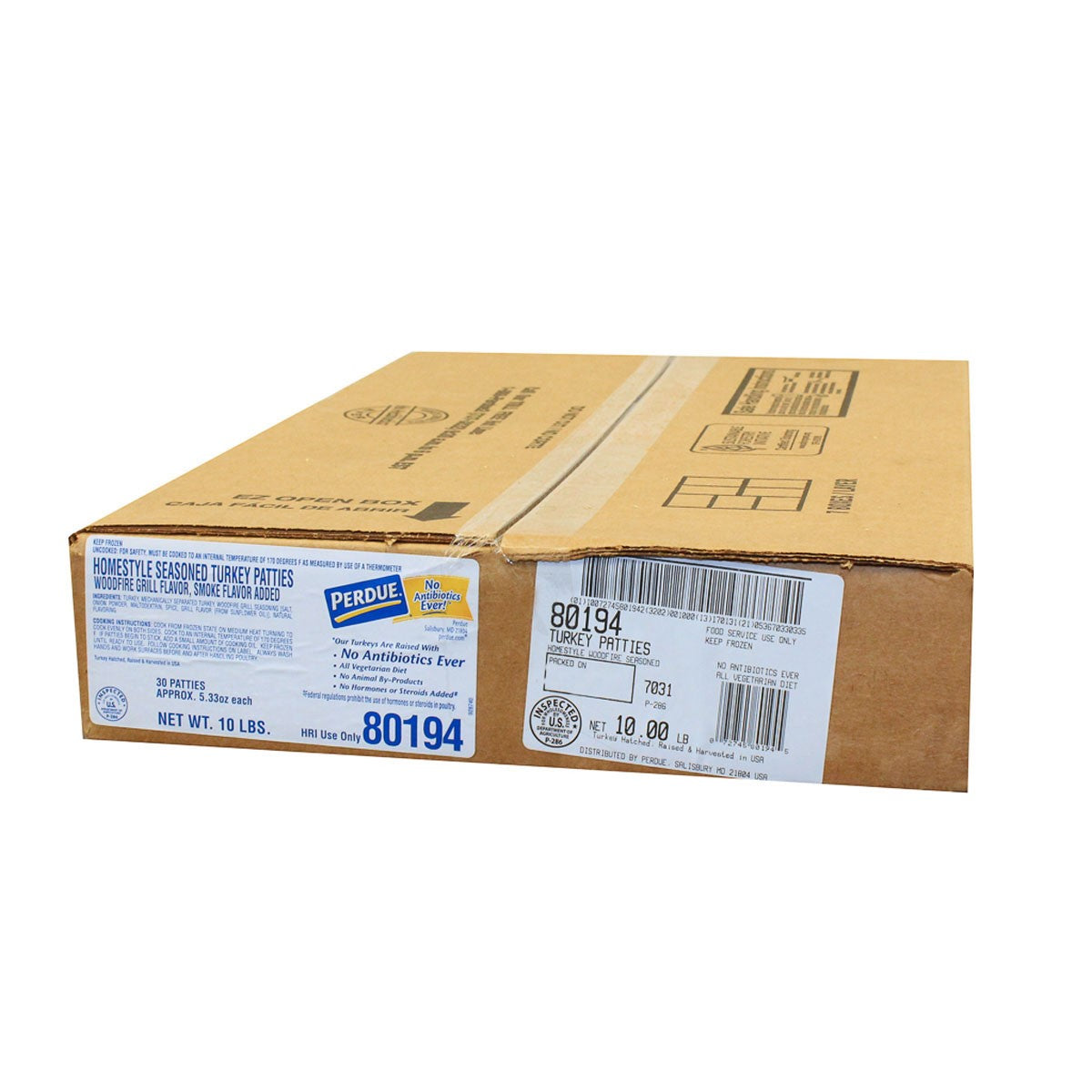 Perdue No Antibiotics Ever Ready To Cook Homestyle Woodfire Grill Flavor Turkey, 10 Pounds, 1 per case