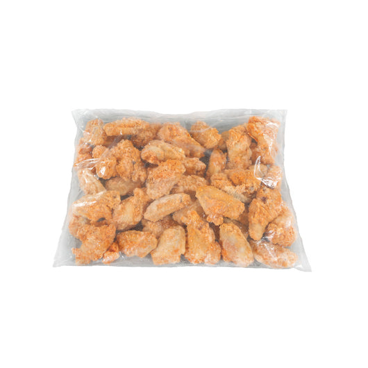 Perdue No Antibiotics Ever Fully Cooked Kick 'N Wings Breaded Spicy 1St And 2Nd Joint Section Small Wings, 5 Pounds, 3 per case