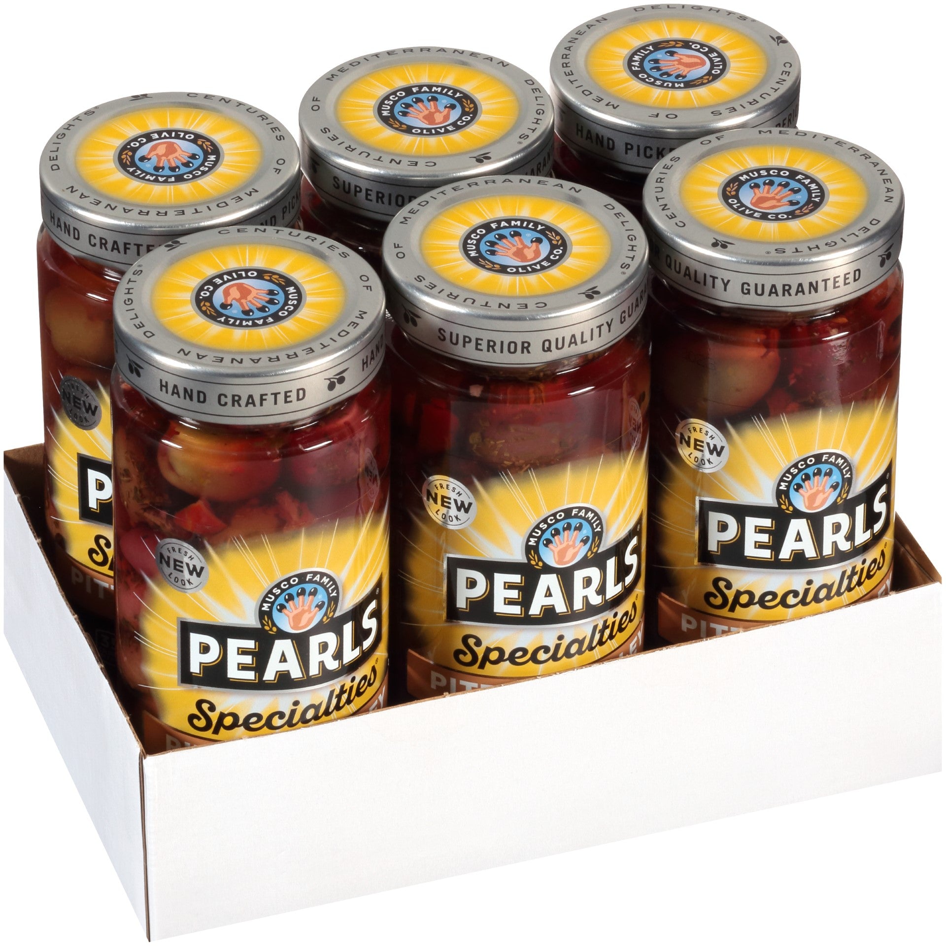 Olives Pitted Medley Greek 6.3 Ounce Size - 6 Per Case.