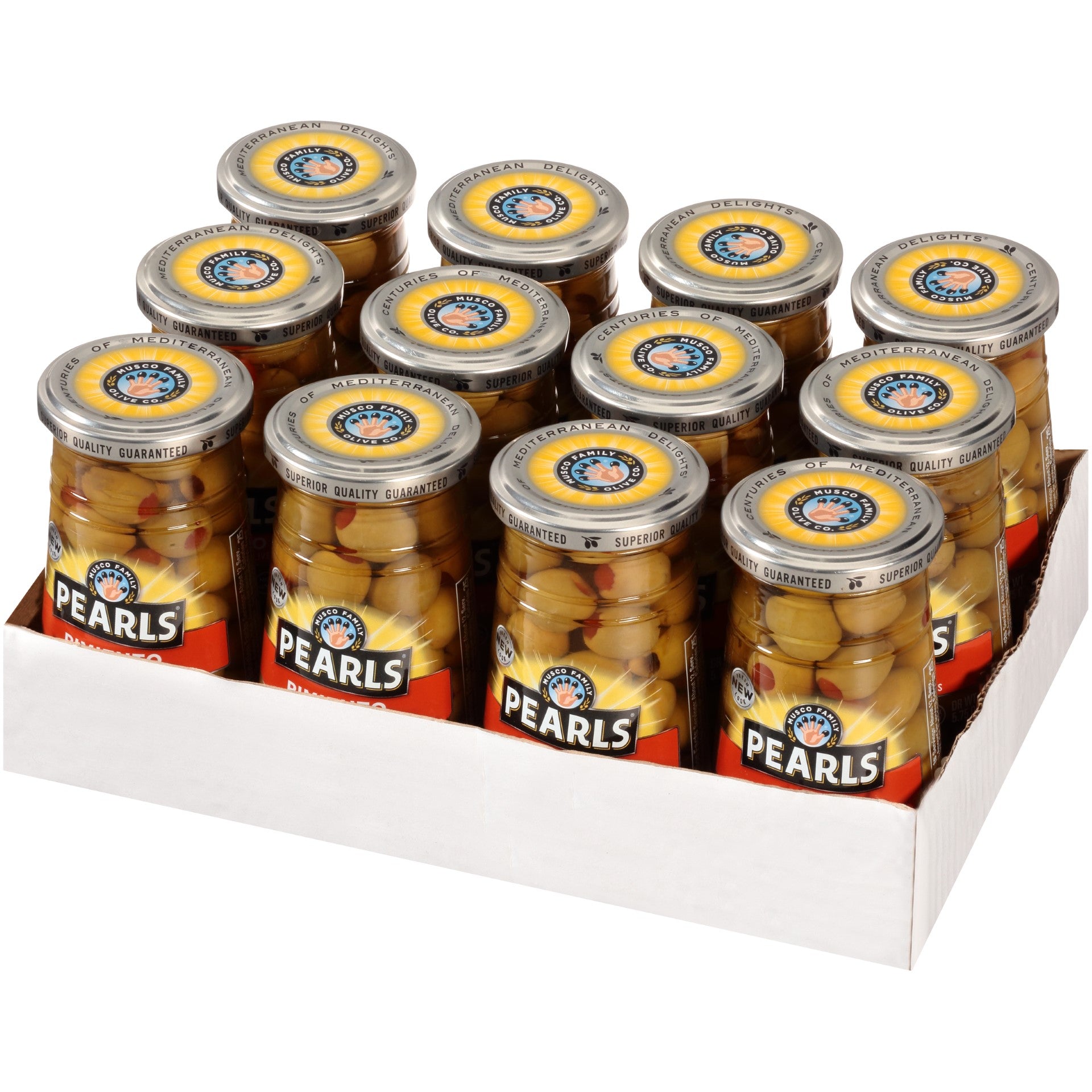 Olives Stuffed Manzanilla 5.75 Ounce Size - 12 Per Case.