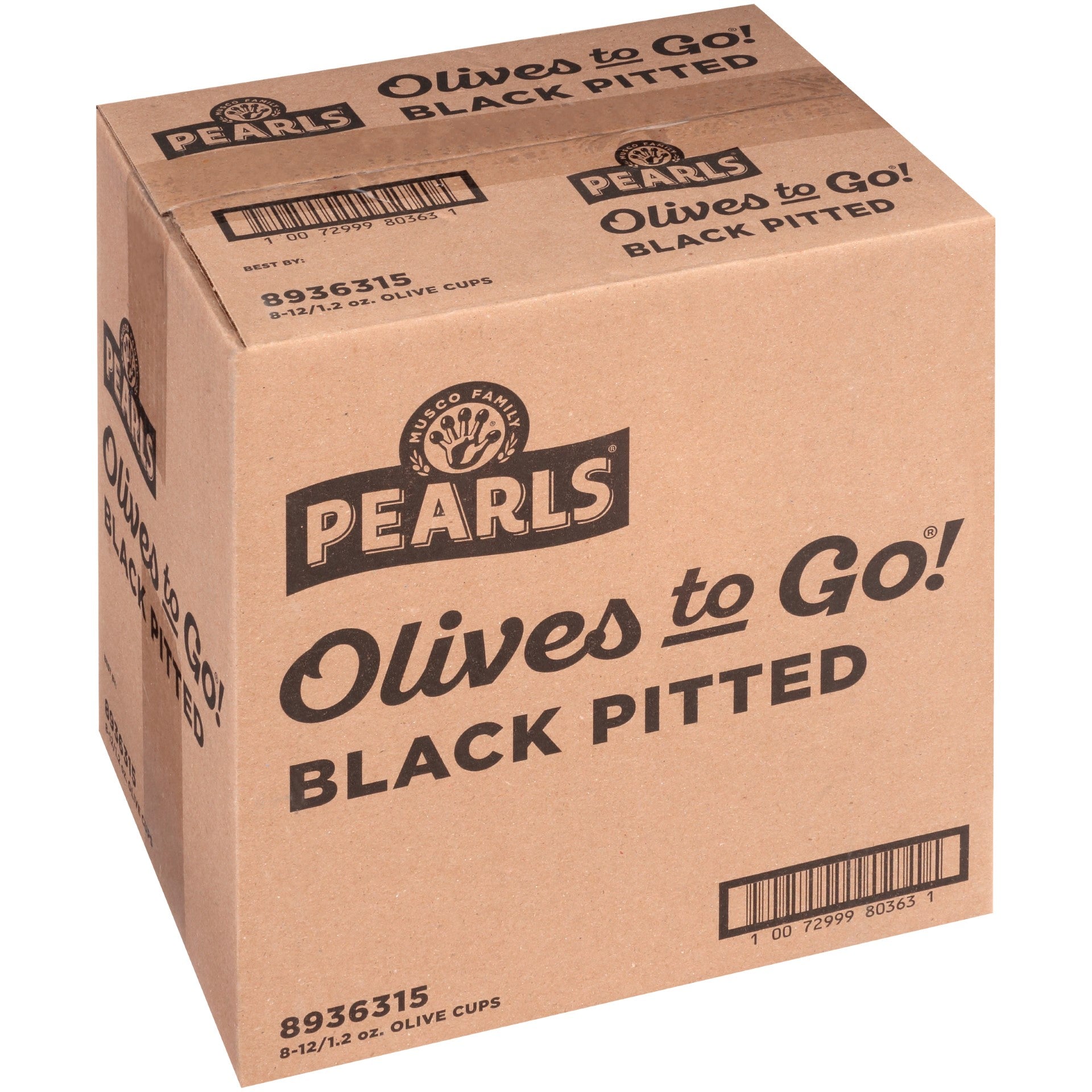 Olives Black Ripe Cups 1.2 Ounce Size - 96 Per Case.