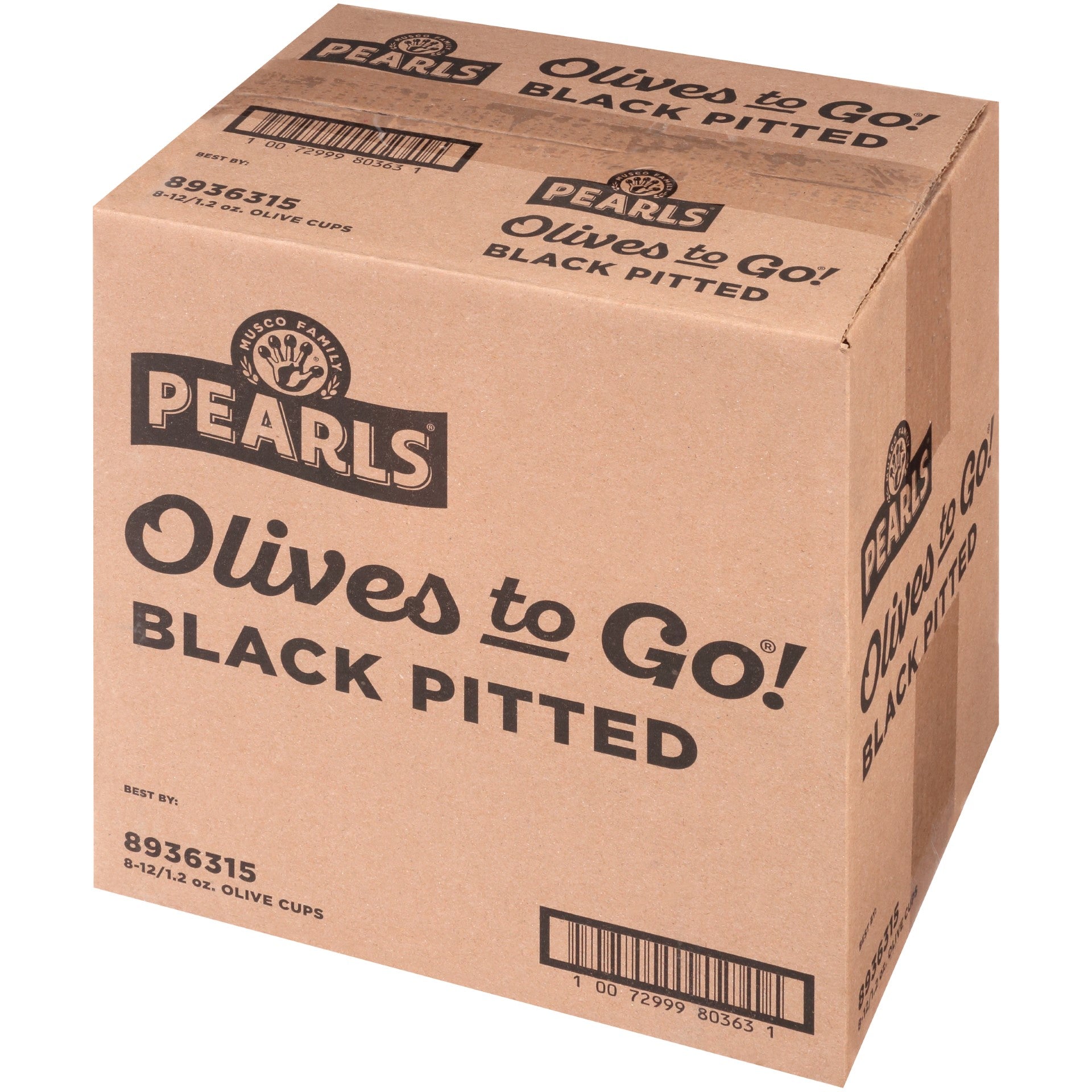 Olives Black Ripe Cups 1.2 Ounce Size - 96 Per Case.