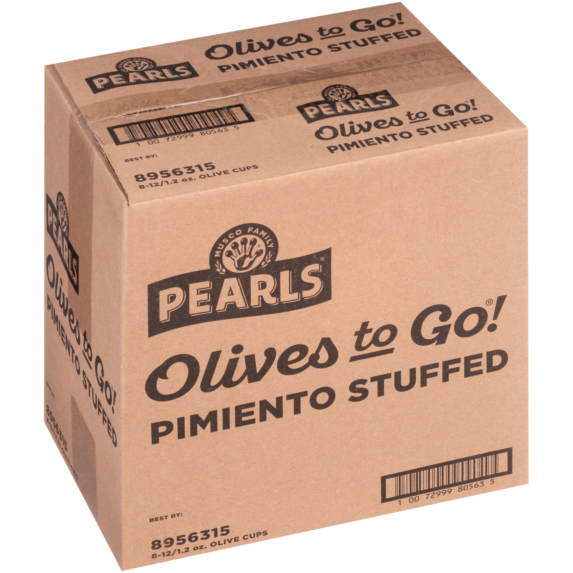 Olives Pimento Stuffed Manzanilla Cups 1.6 Ounce Size - 96 Per Case.