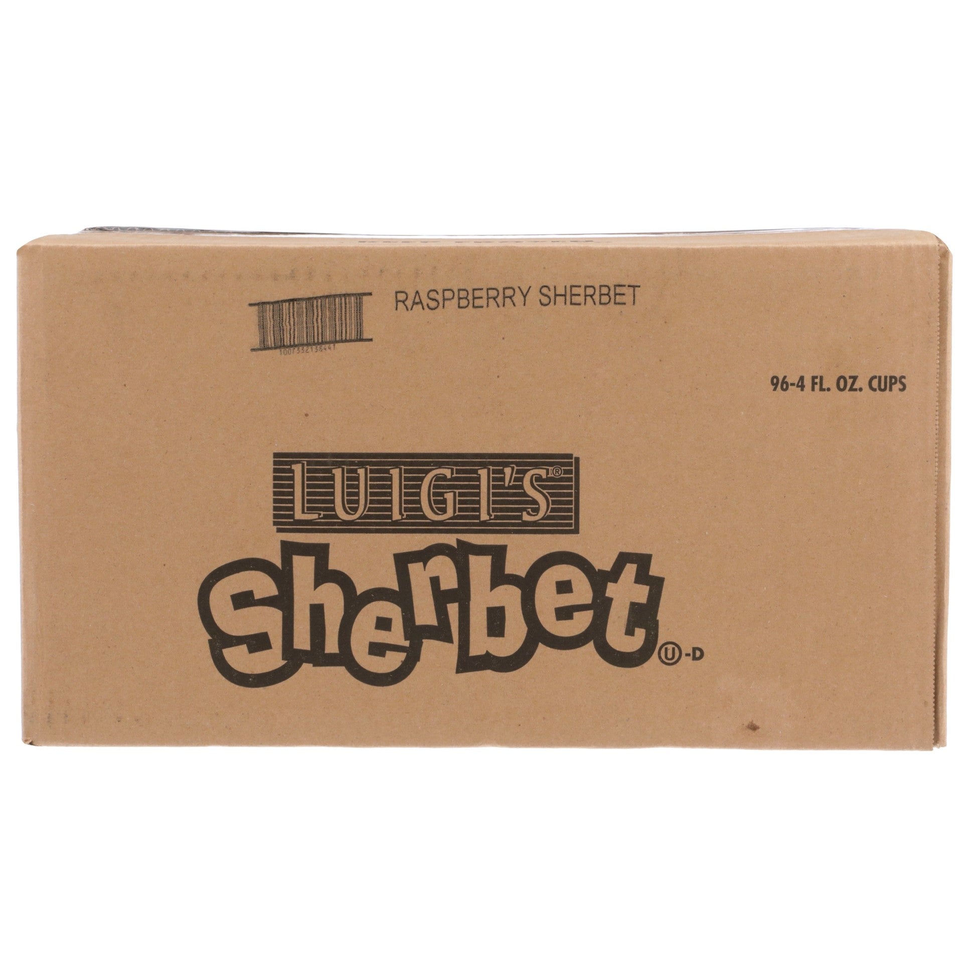 Luigi Raspberry Sherbet Cups 4 Fluid Ounce - 96 Per Case.