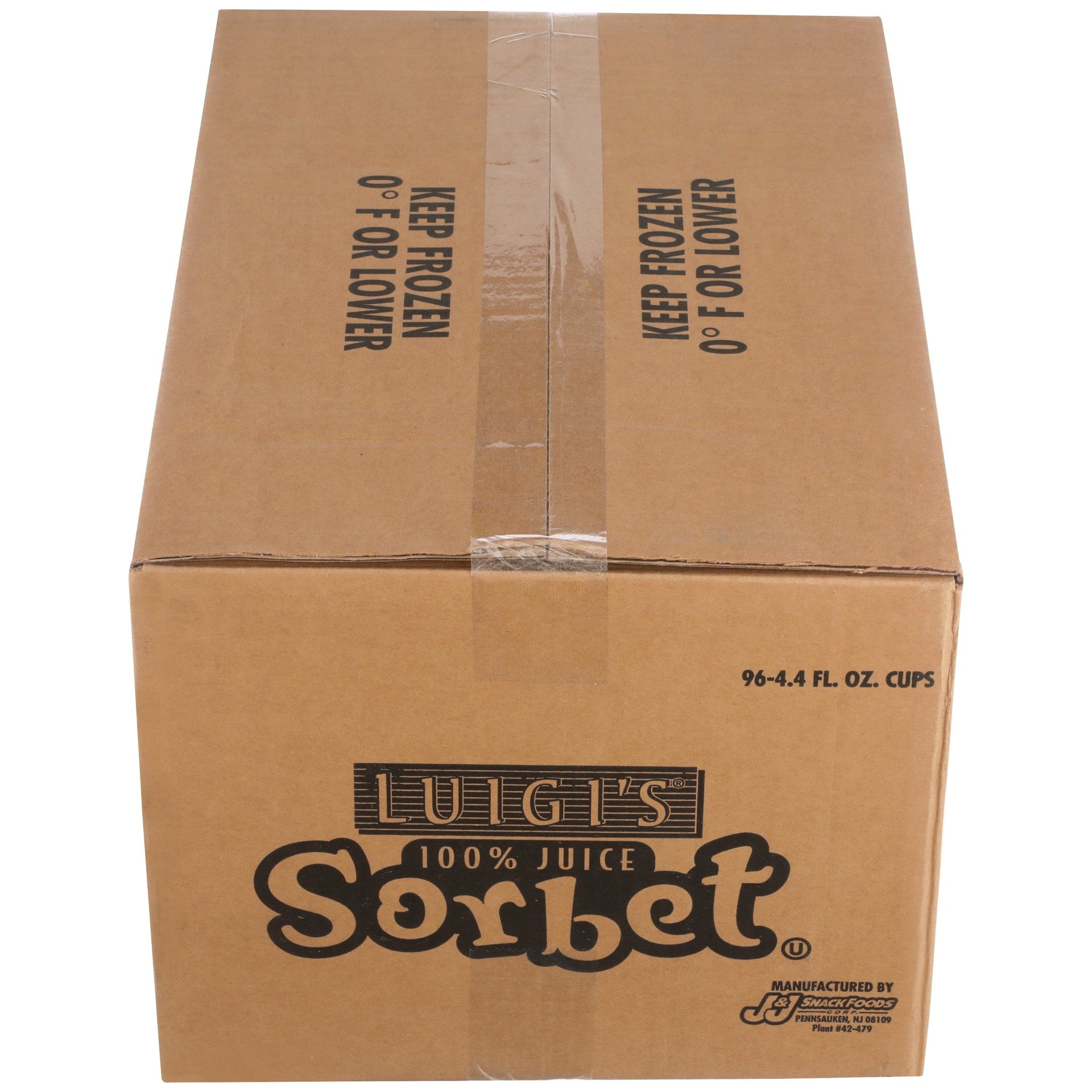 Luigi Orange Sorbet 4.4 Fluid Ounce - 96 Per Case.