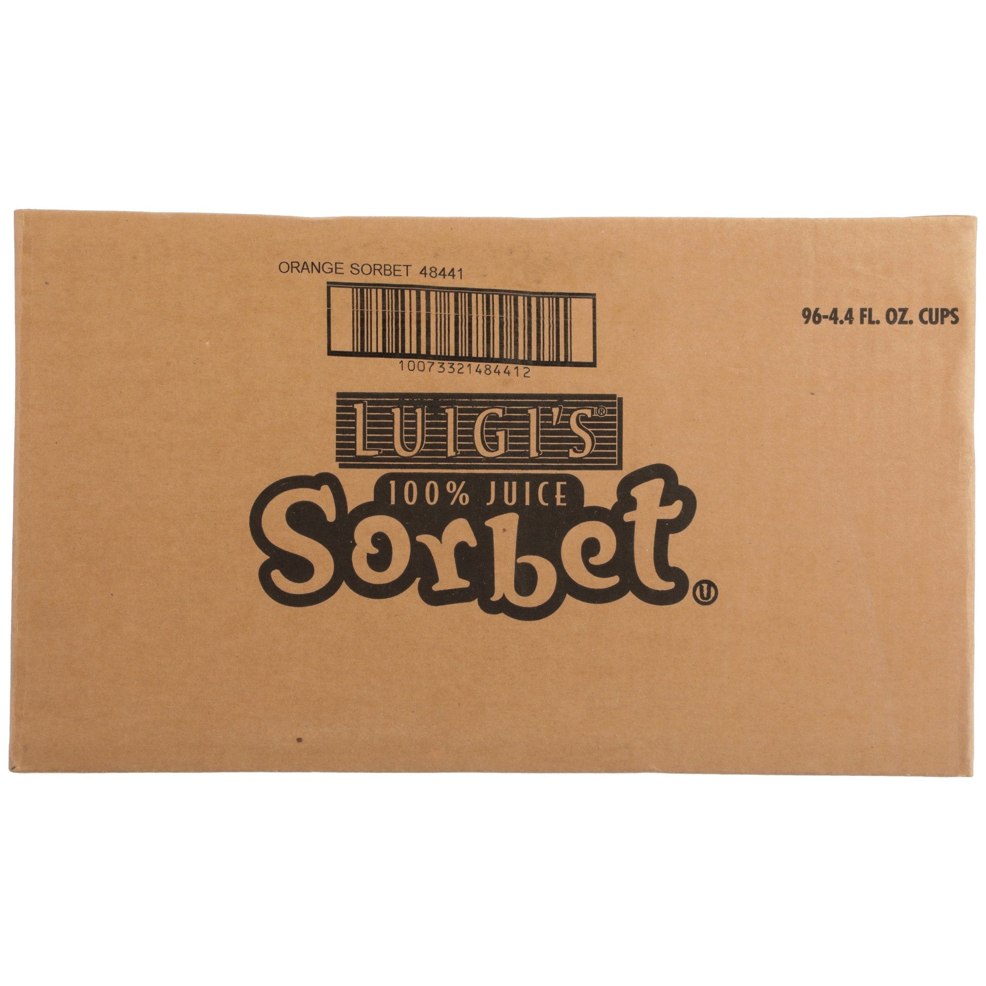 Luigi Orange Sorbet 4.4 Fluid Ounce - 96 Per Case.