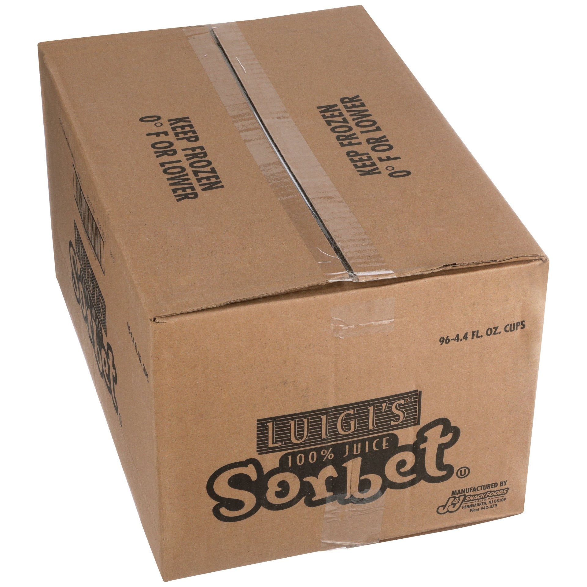 Luigi Strawberry Kiwi Sorbet Cups 4.4 Fluid Ounce - 96 Per Case.