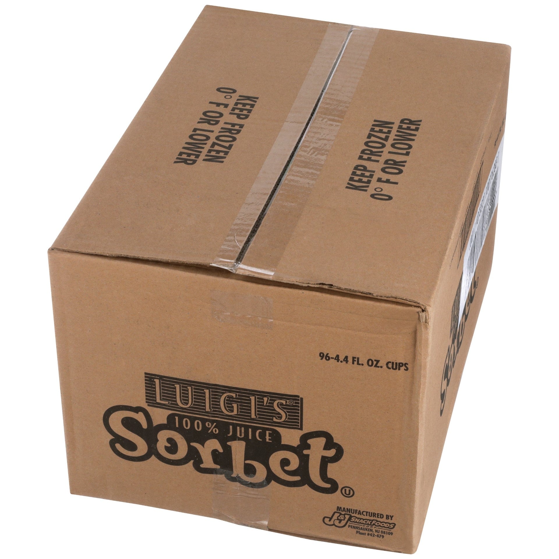 Luigi Strawberry Kiwi Sorbet Cups 4.4 Fluid Ounce - 96 Per Case.