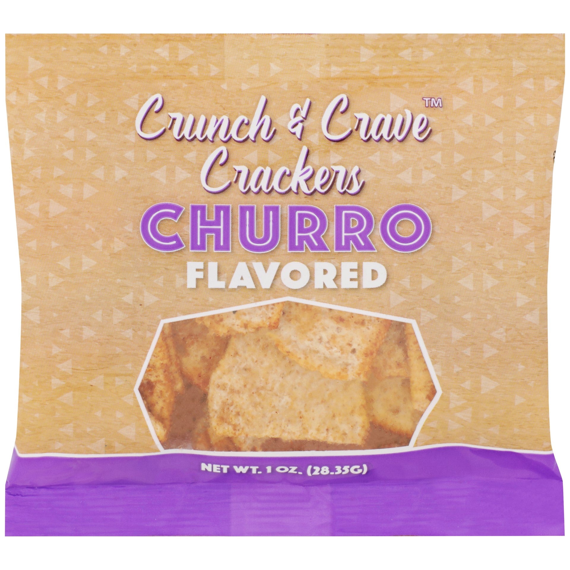 Readi-Bake Crunch & Crave Churro Crackers 1 Ounce Size - 160 Per Case.