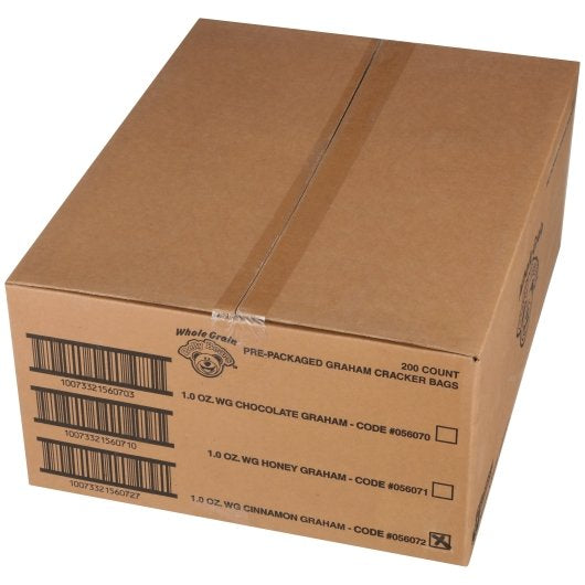 Readi-Bake 51% Whole Grain Cinnamon Belly Bears 1 Ounce Size - 200 Per Case.