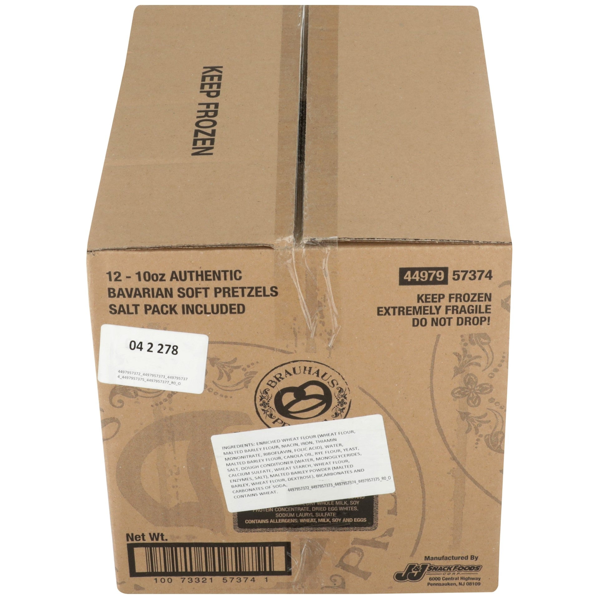 Brauhaus Bavarian Pretzel 10 Ounce Size - 12 Per Case.