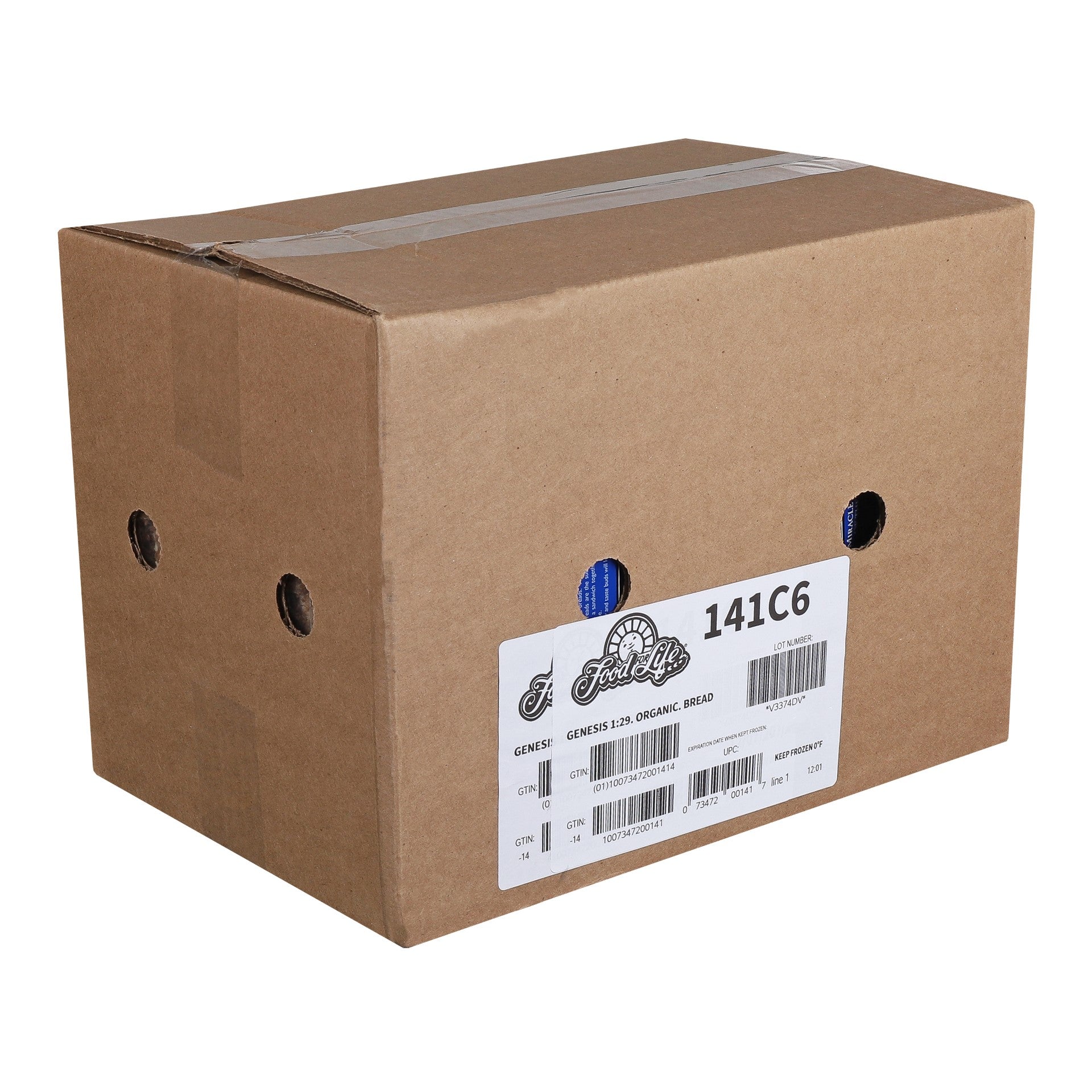 Food For Life Organic Genesis Sproutedgrain & Seed Bread 24 Ounce Size - 6 Per Case.