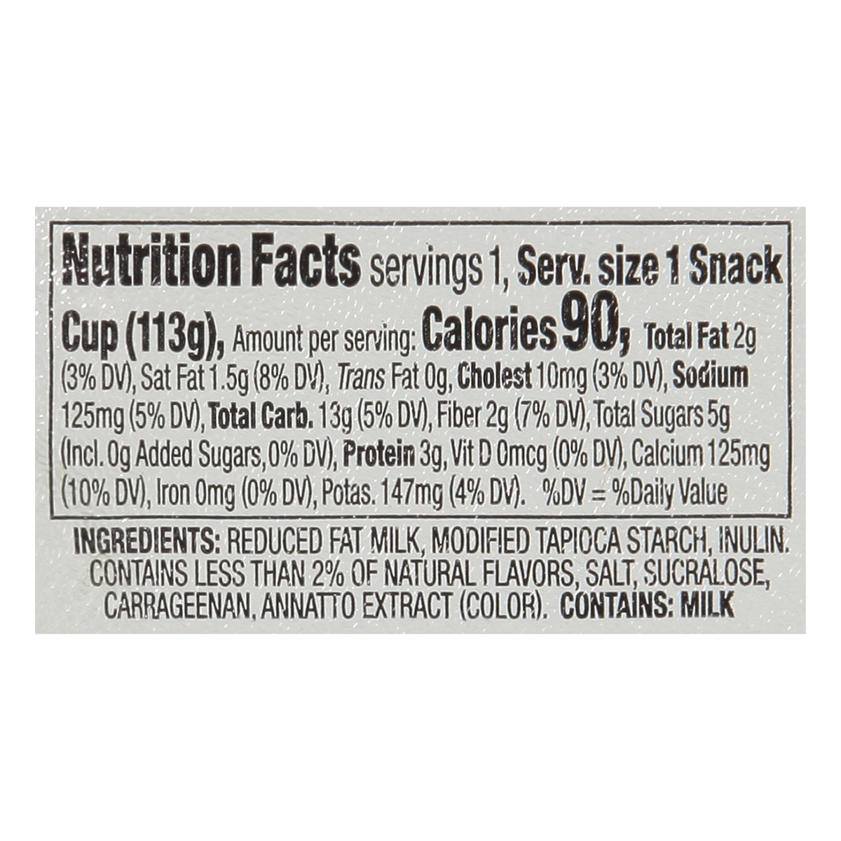 Kozy Shack® Simply Well® Vanilla Pudding 4 Ounce Size - 48 Per Case.