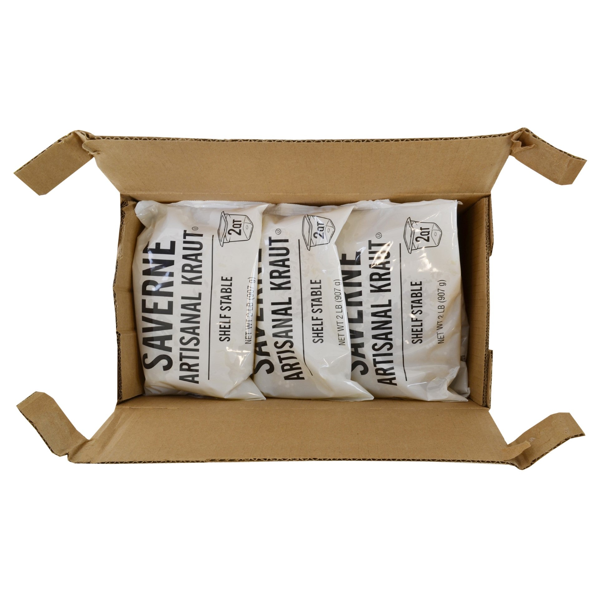Saverne Kraut Shelf Stable Poly 2 Pound Each - 12 Per Case.