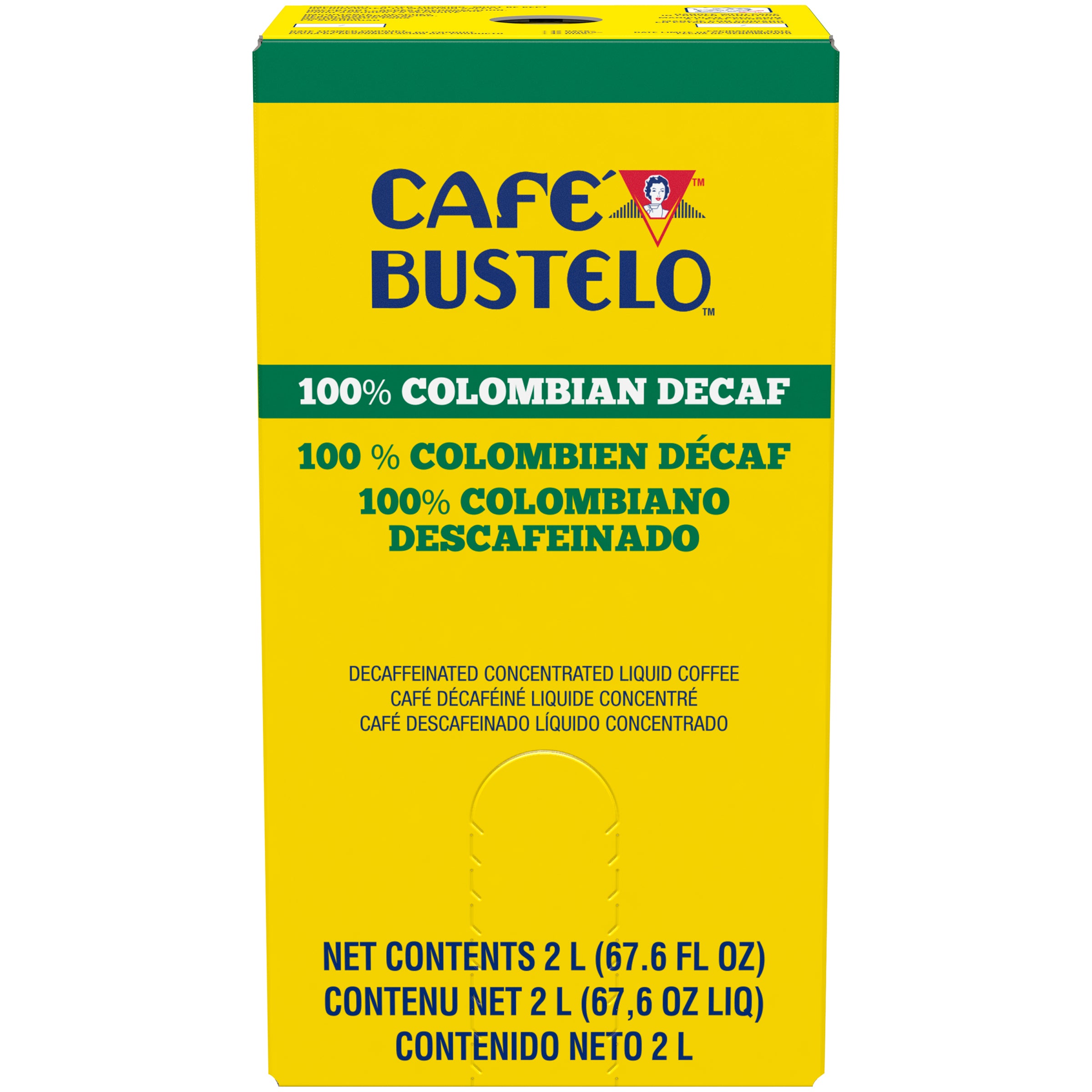 Bustelo Colombian Decaffeinated 2 Liter - 2 Per Case.