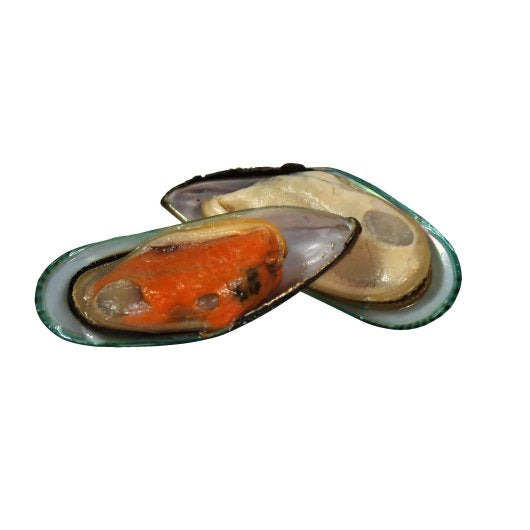 Frozen Seafood Packers New Zealand Half Shell Mussels 2 Pound Each - 12 Per Case.