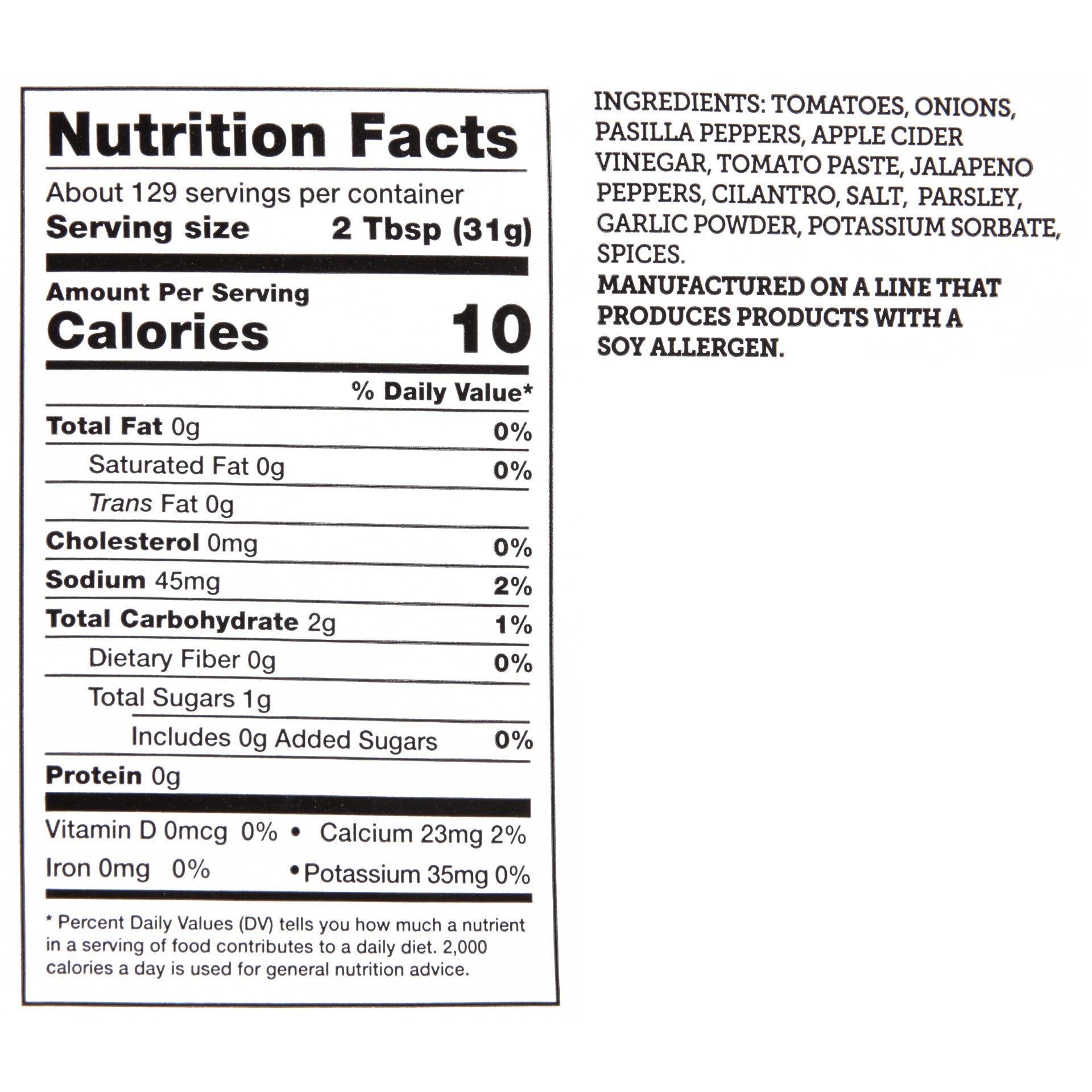 Texas Pete® Medium Salsa Is Made With Highquality Ingredients With A Unique Combination 1 Gallon - 4 Per Case.
