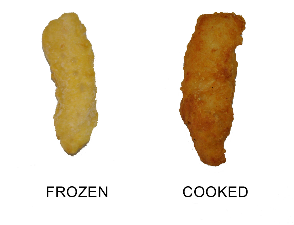Pierce Chicken Tempura Battered Chicken Strips 5 Pound Each - 2 Per Case.