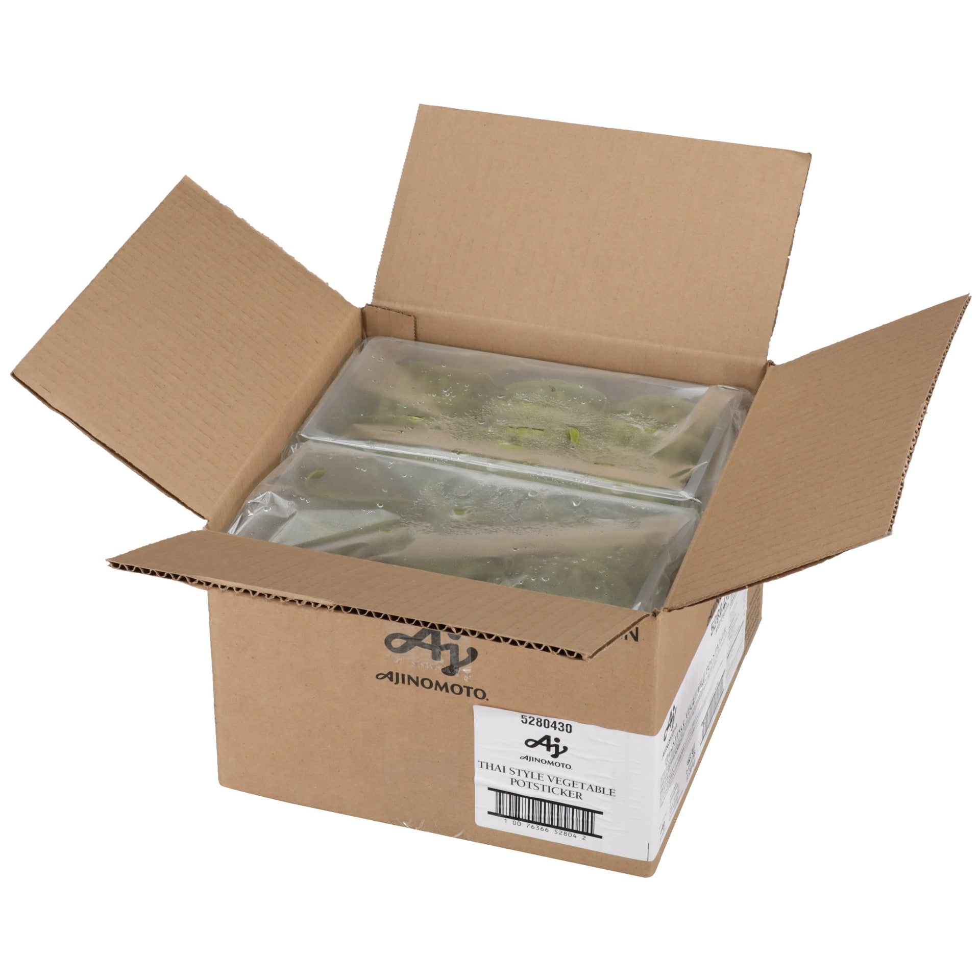 Ajinomoto Gourmet Thai Style Vegetable Pot Sticker Trays 0.7 Ounce Size - 120 Per Case.