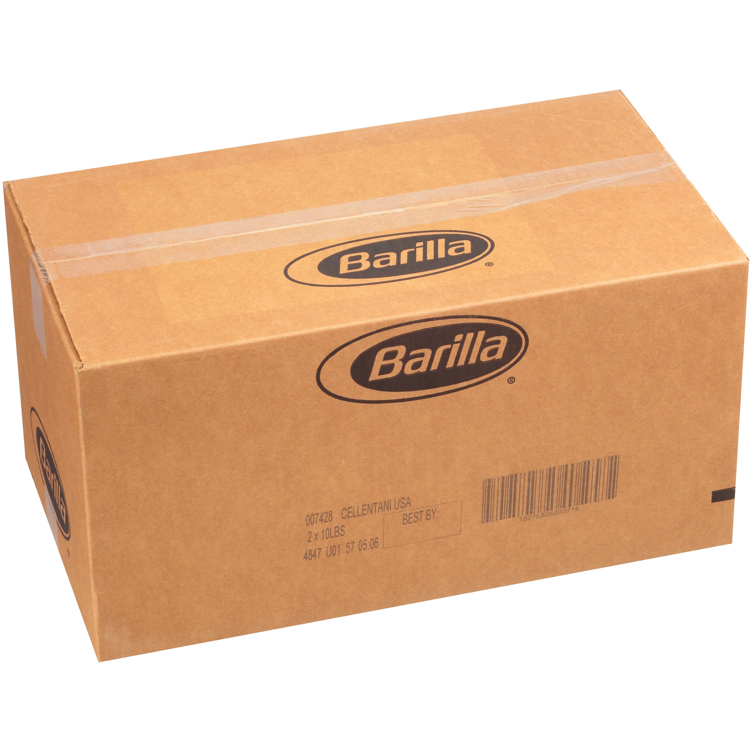 Cellentani Barilla USA 160 Ounce Size - 2 Per Case.