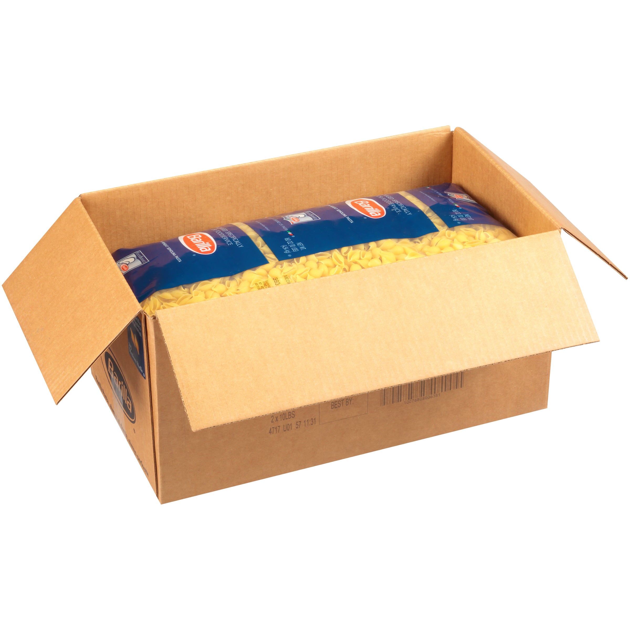 Medium Shells Barilla USA 160 Ounce Size - 2 Per Case.