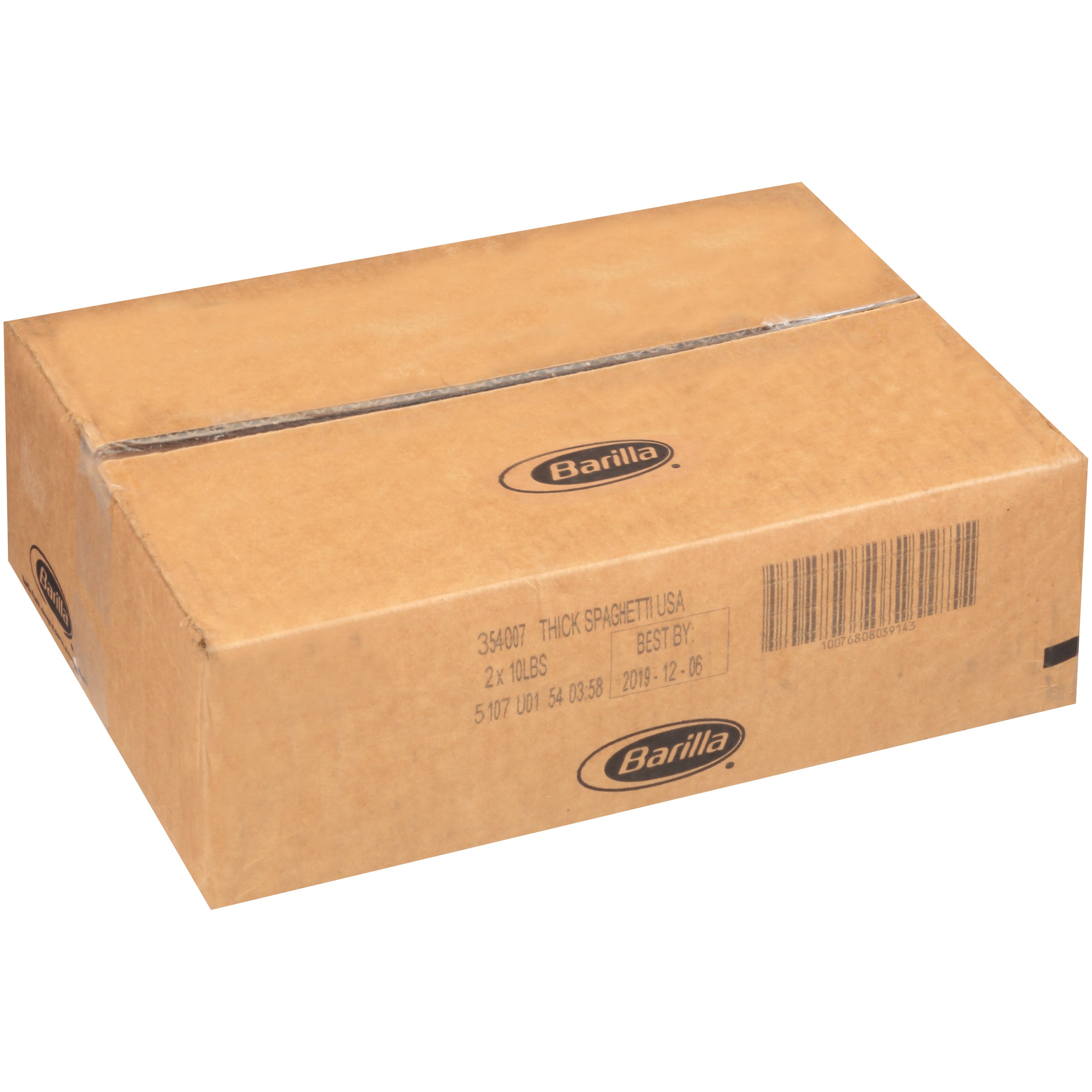 Thick Spaghetti Barilla USA 160 Ounce Size - 2 Per Case.