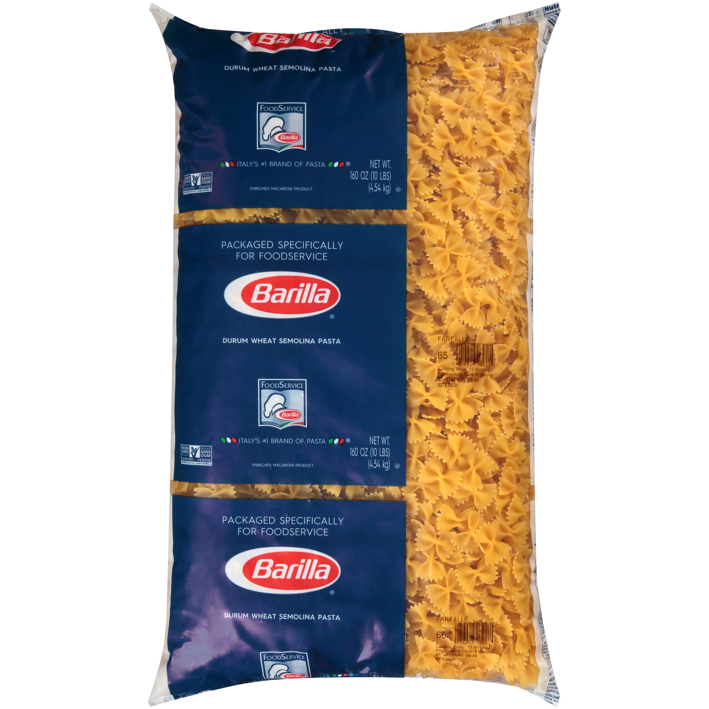 Farfalle Barilla USA 160 Ounce Size - 2 Per Case.