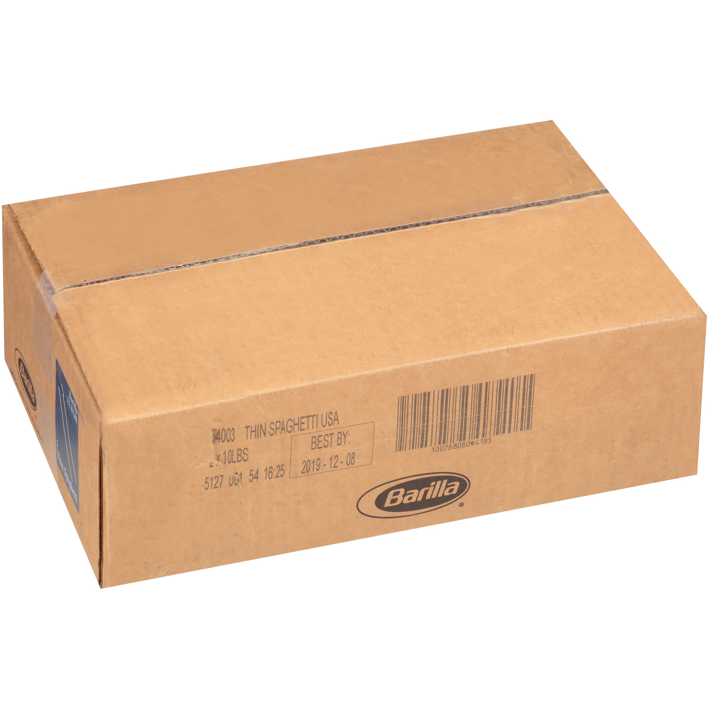 Thin Spaghetti Barilla USA 160 Ounce Size - 2 Per Case.