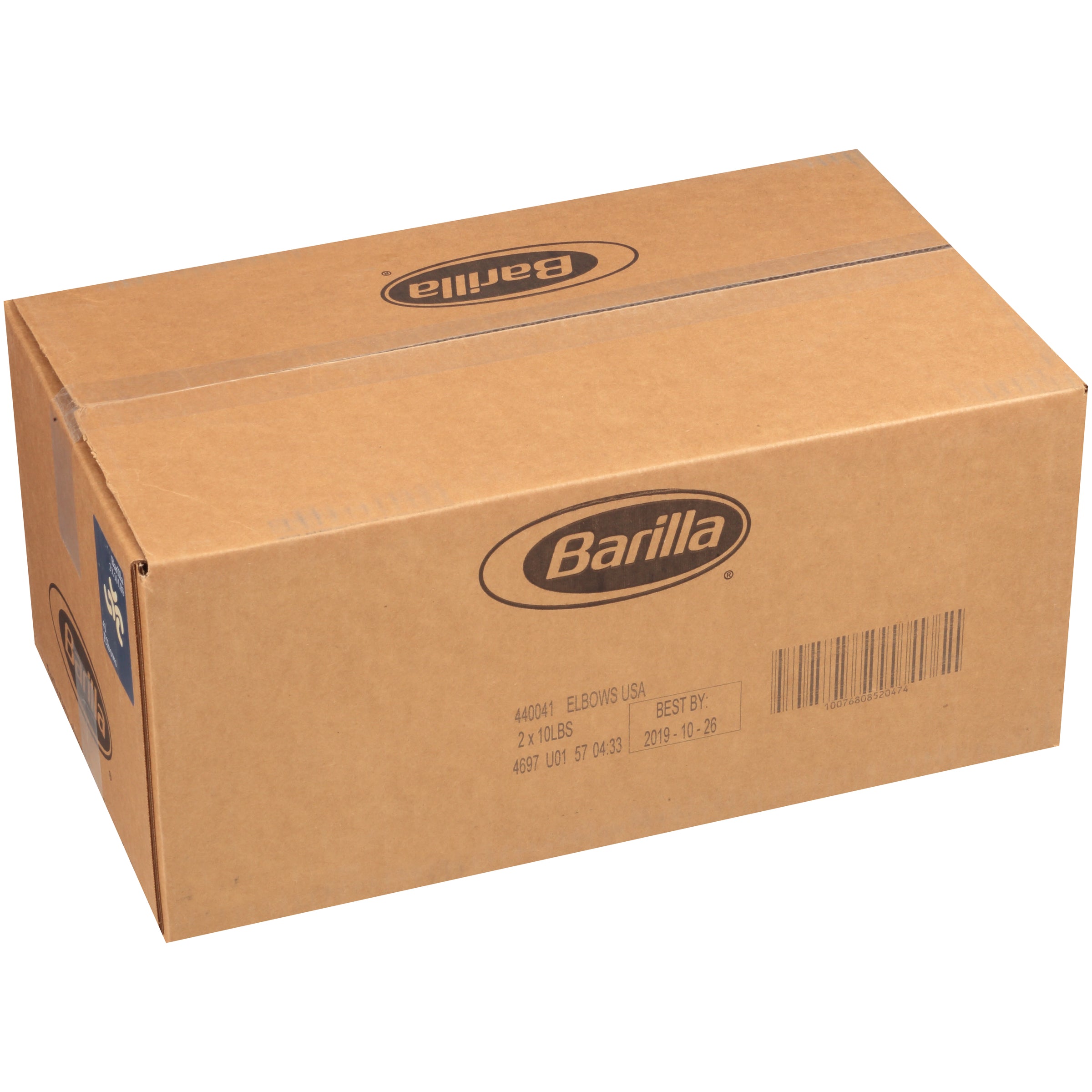 Elbows Barilla USA 160 Ounce Size - 2 Per Case.
