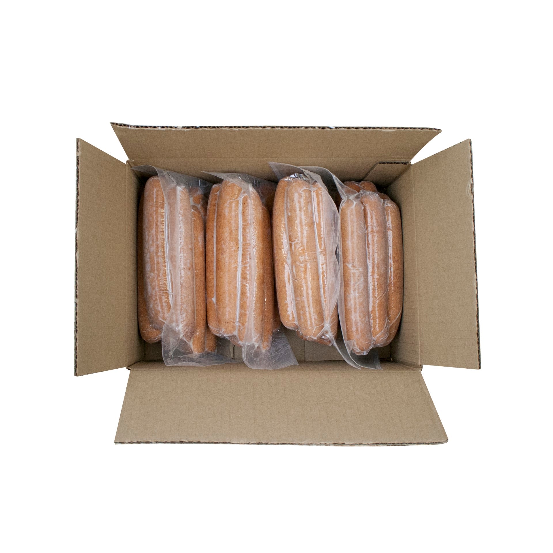 Fully Cooked Skinless Polish Sausage Links Packages 4 Ounce Size - 40 Per Case.