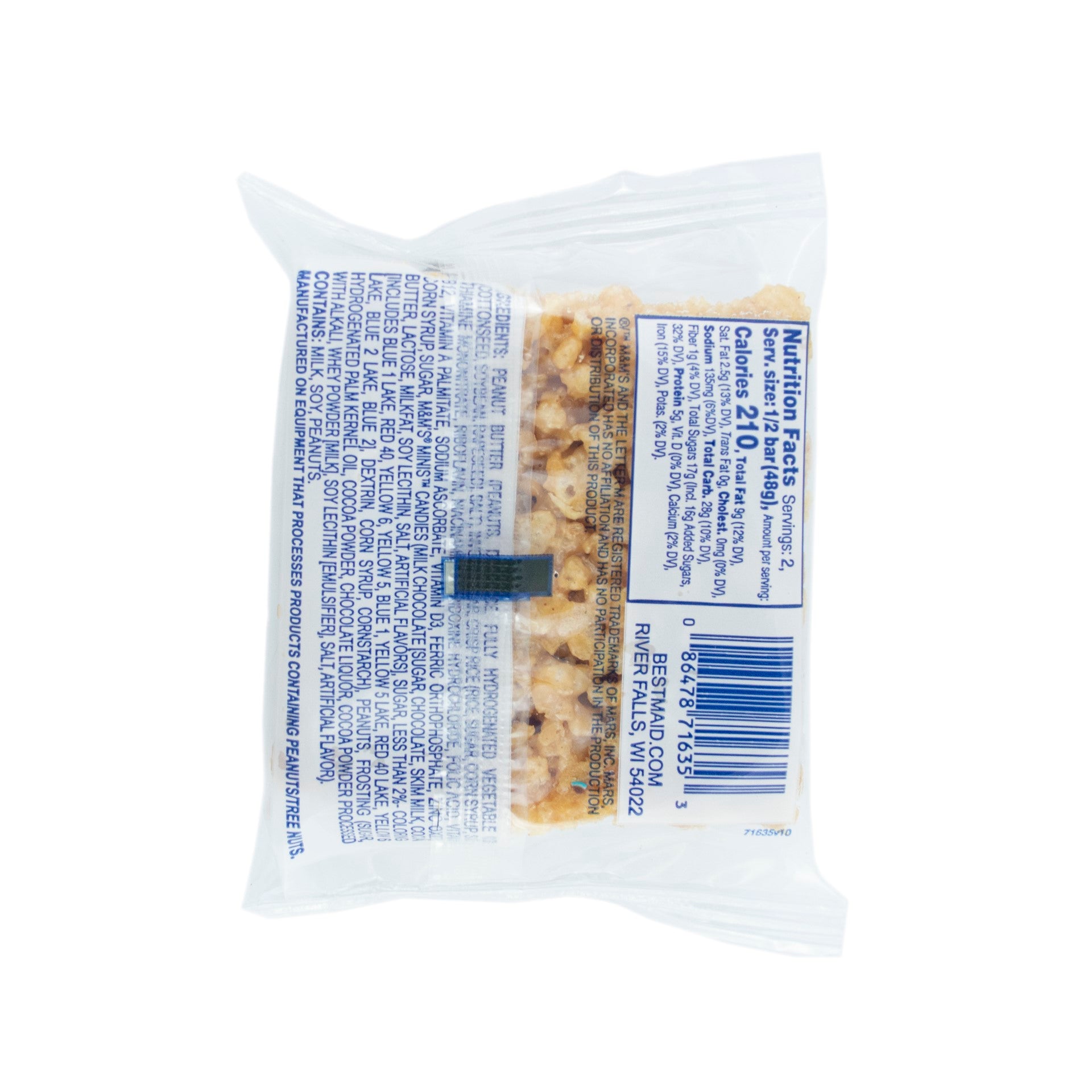 Bar Crispy Monster With M&m's Individually Wrapped 3.4 Ounce Size - 24 Per Case.