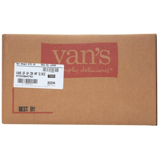 Van's Waffle Gluten Free Apple Cinnamon 9 Ounce Size - 12 Per Case.