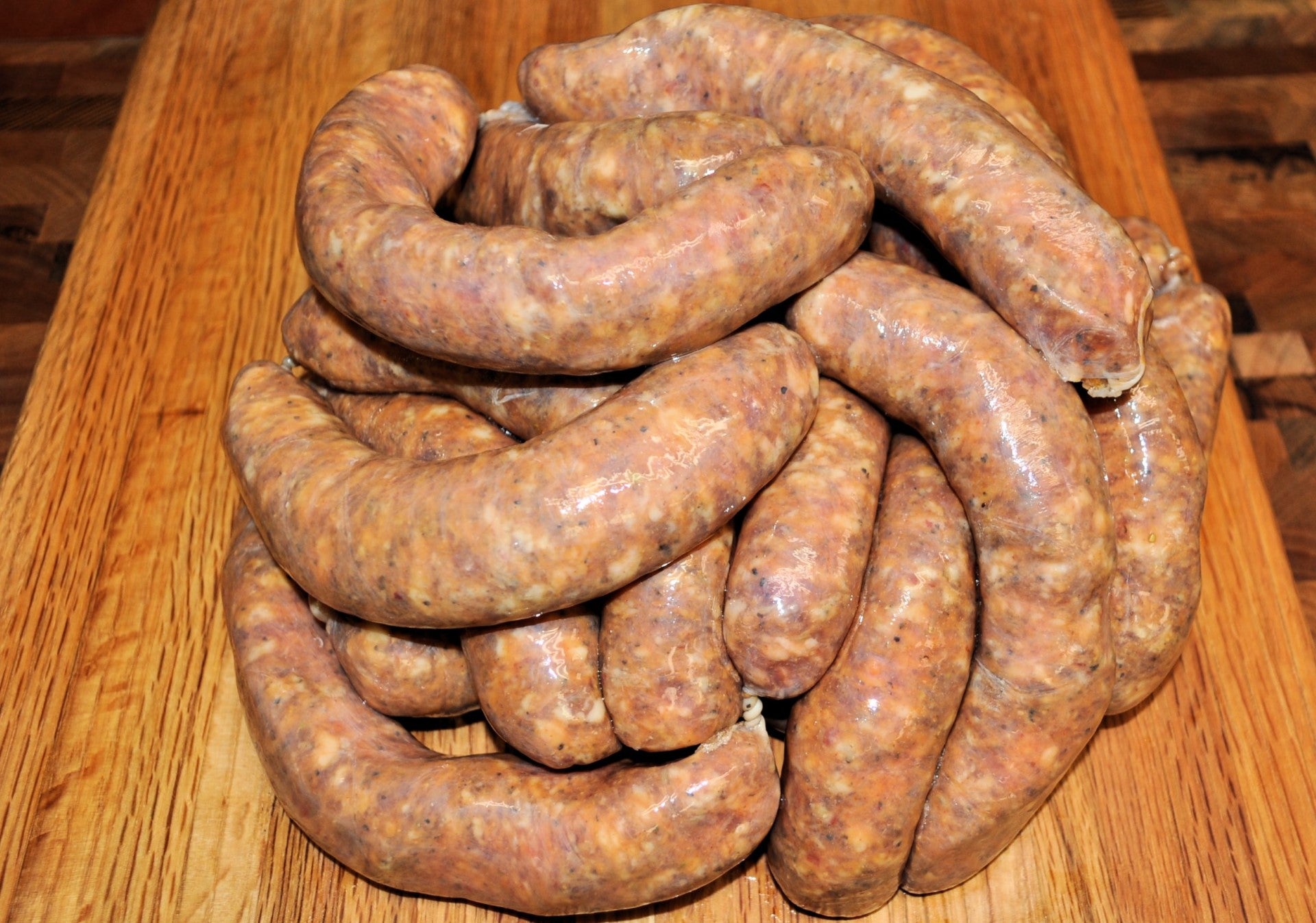 Hot Italian Sausage Uncooked Link 10 Pound Each - 1 Per Case.