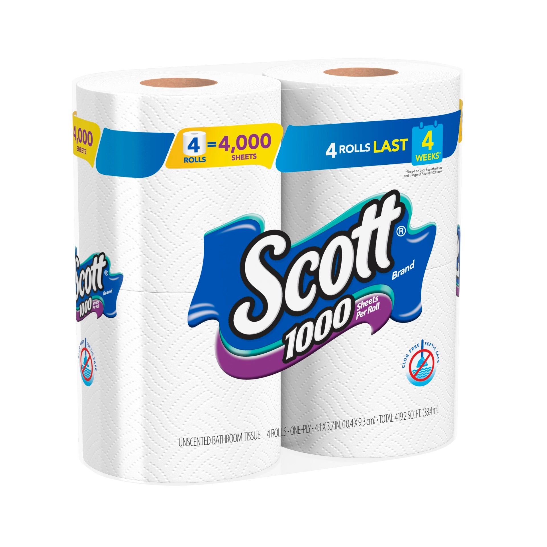 Scott Bath Tissue Fsc Mix Sgsna Coc 4000 Count Packs - 12 Per Case.