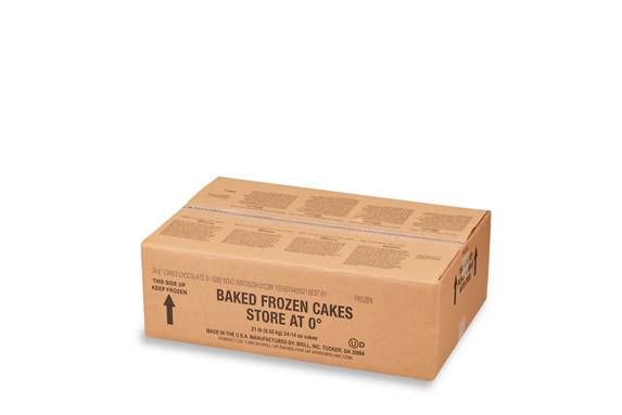 8" Chocolate Cake Layers 14 Ounce Size - 24 Per Case.